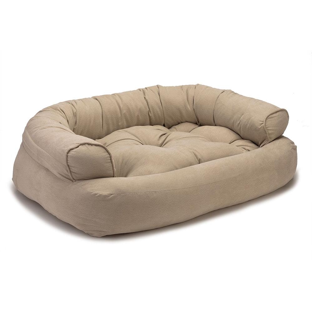 Snoozer Luxury Microsuede Overstuffed Bolster Dog Sofa