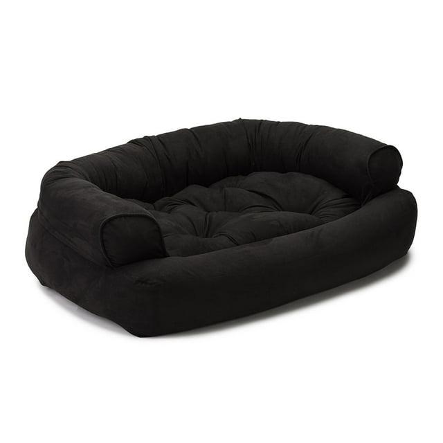 Snoozer Luxury Microsuede Overstuffed Bolster Dog Sofa