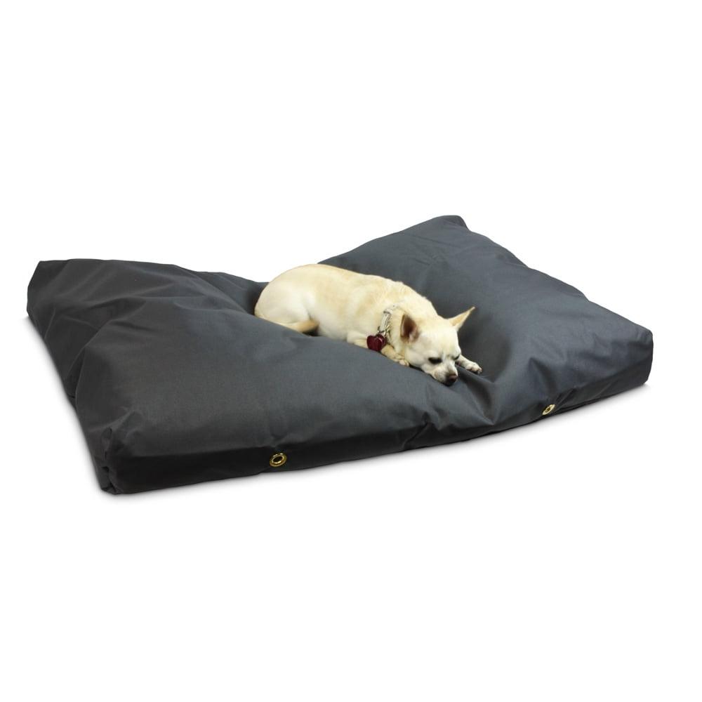 Small Gunmetal Waterproof Outdoor Rectangle Dog Bed