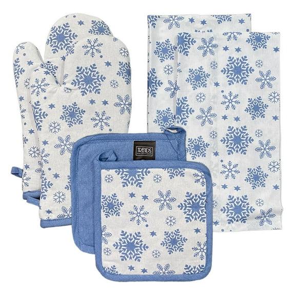 Lintex Lintex Floral Cotton Potholder & Oven Mitt Set