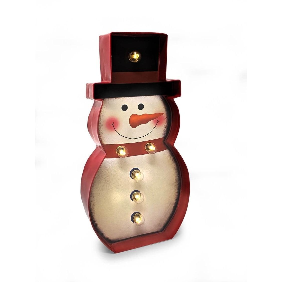 Snowman LED Sign