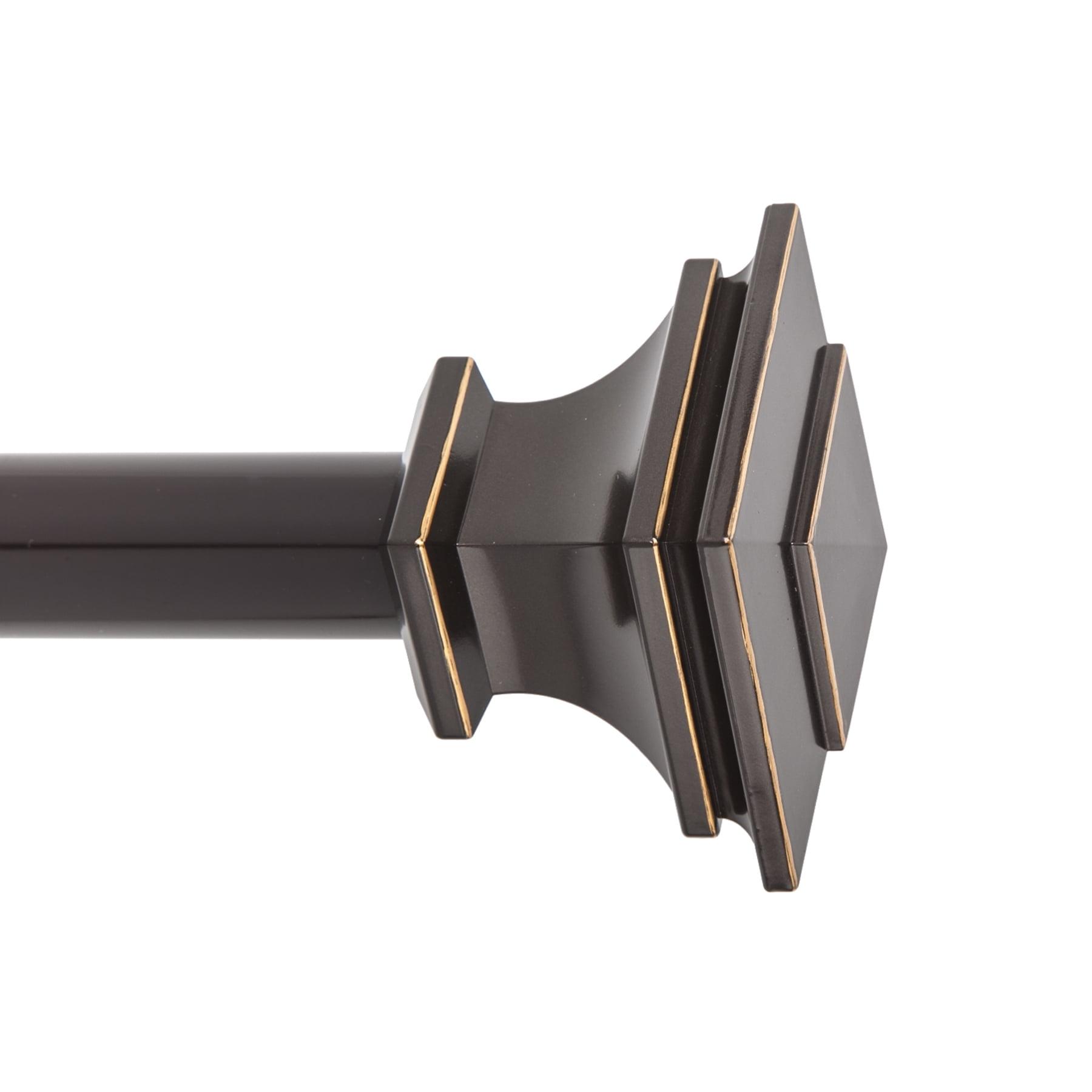 SnugSet Andrew Steel Adjustable Single Curtain Rod