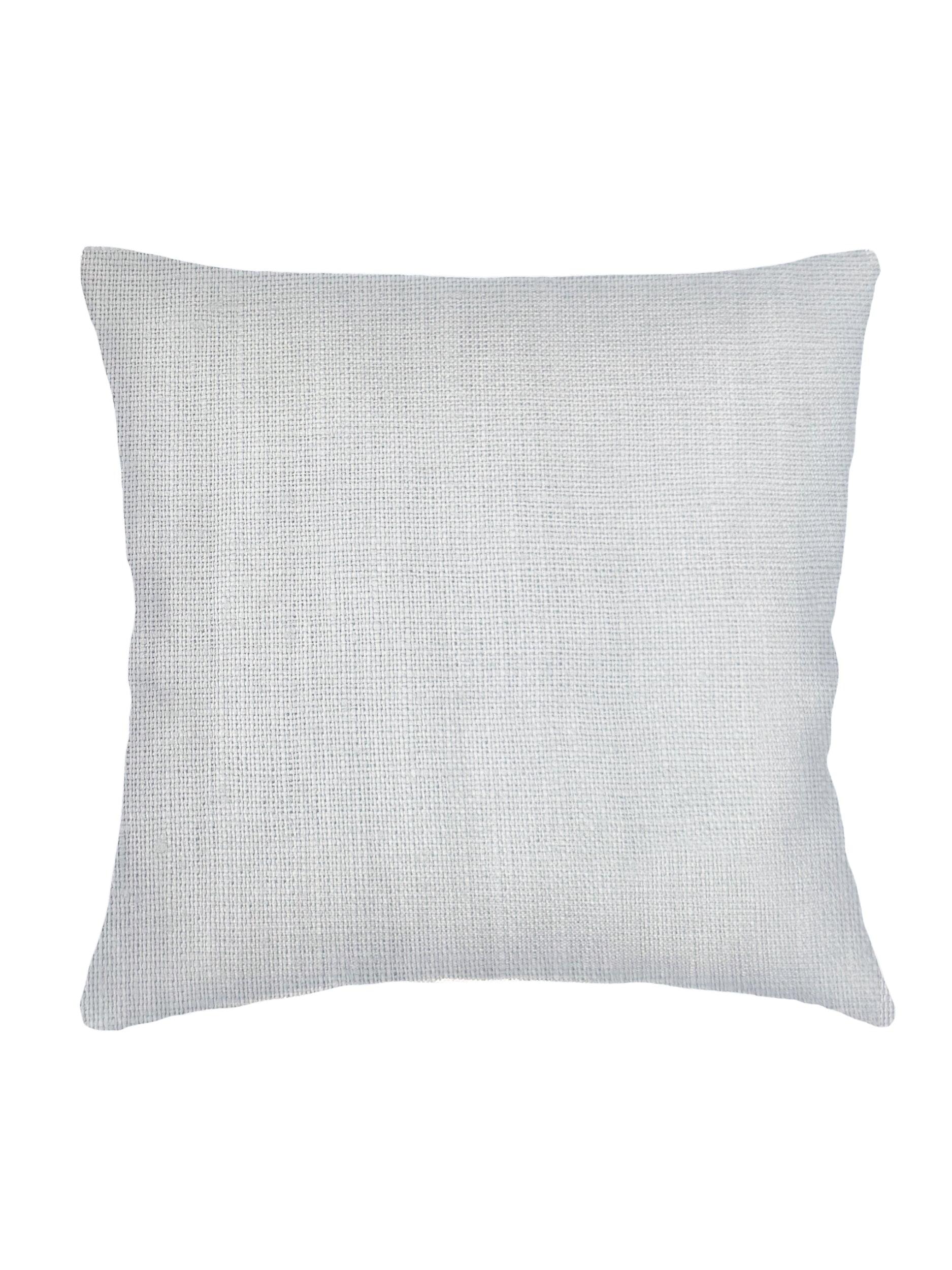 So Soft Light Grey Linen Euro Pillow 26x26 with Down Alternative