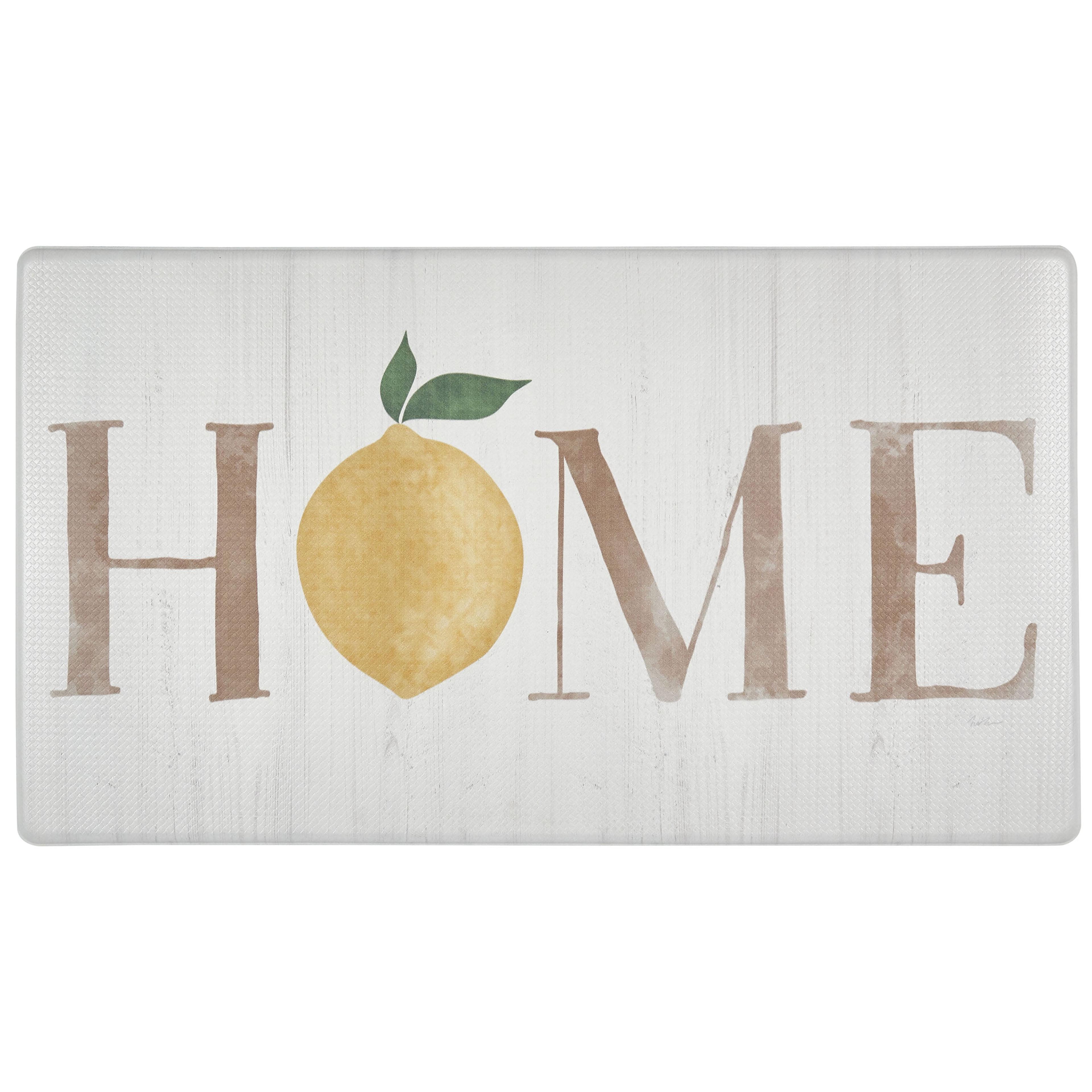 Lemon Water Resistant Anti-Fatigue Non-Skid Kitchen Mat