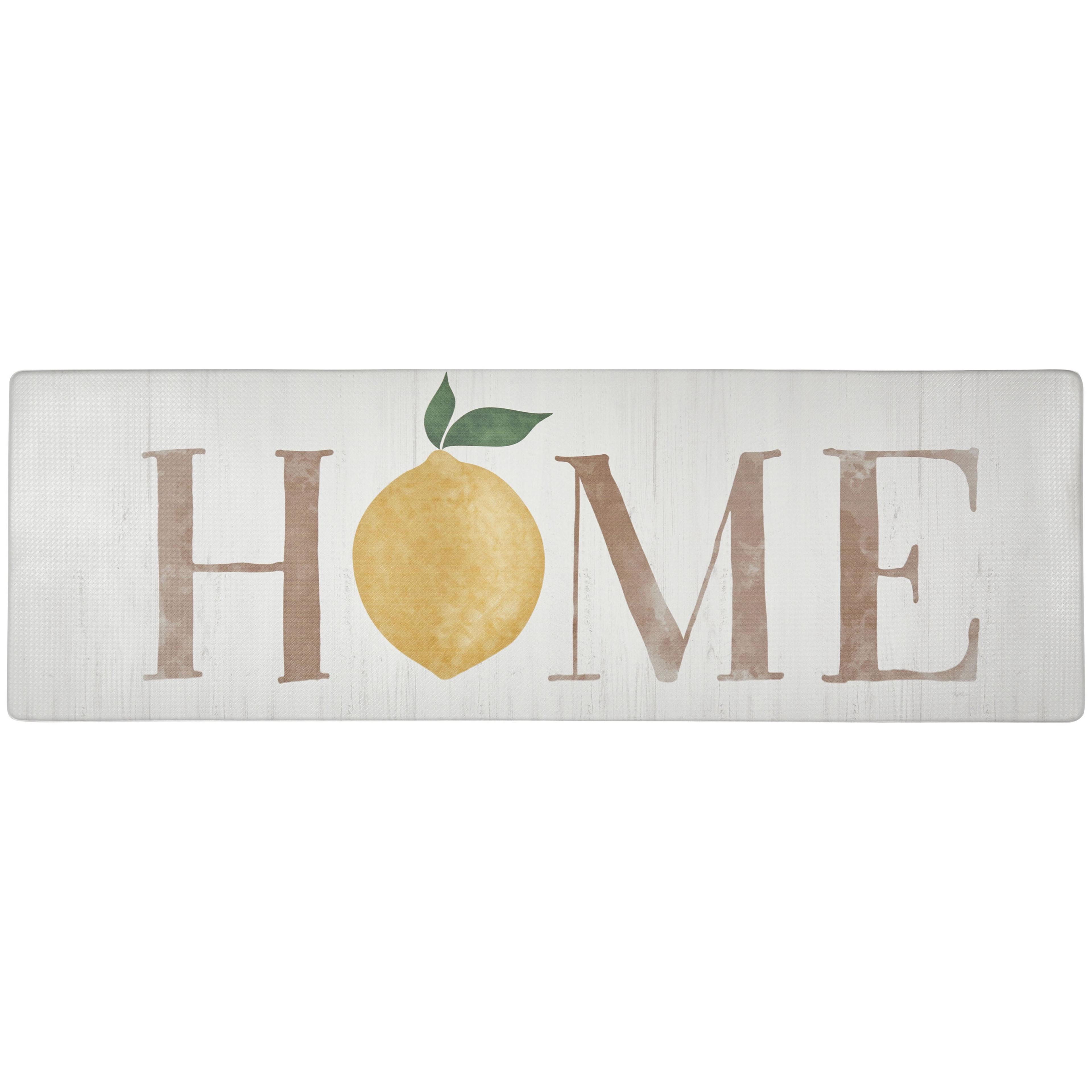 Lemon-Themed Anti-Fatigue Kitchen Mat with Non-Skid Surface