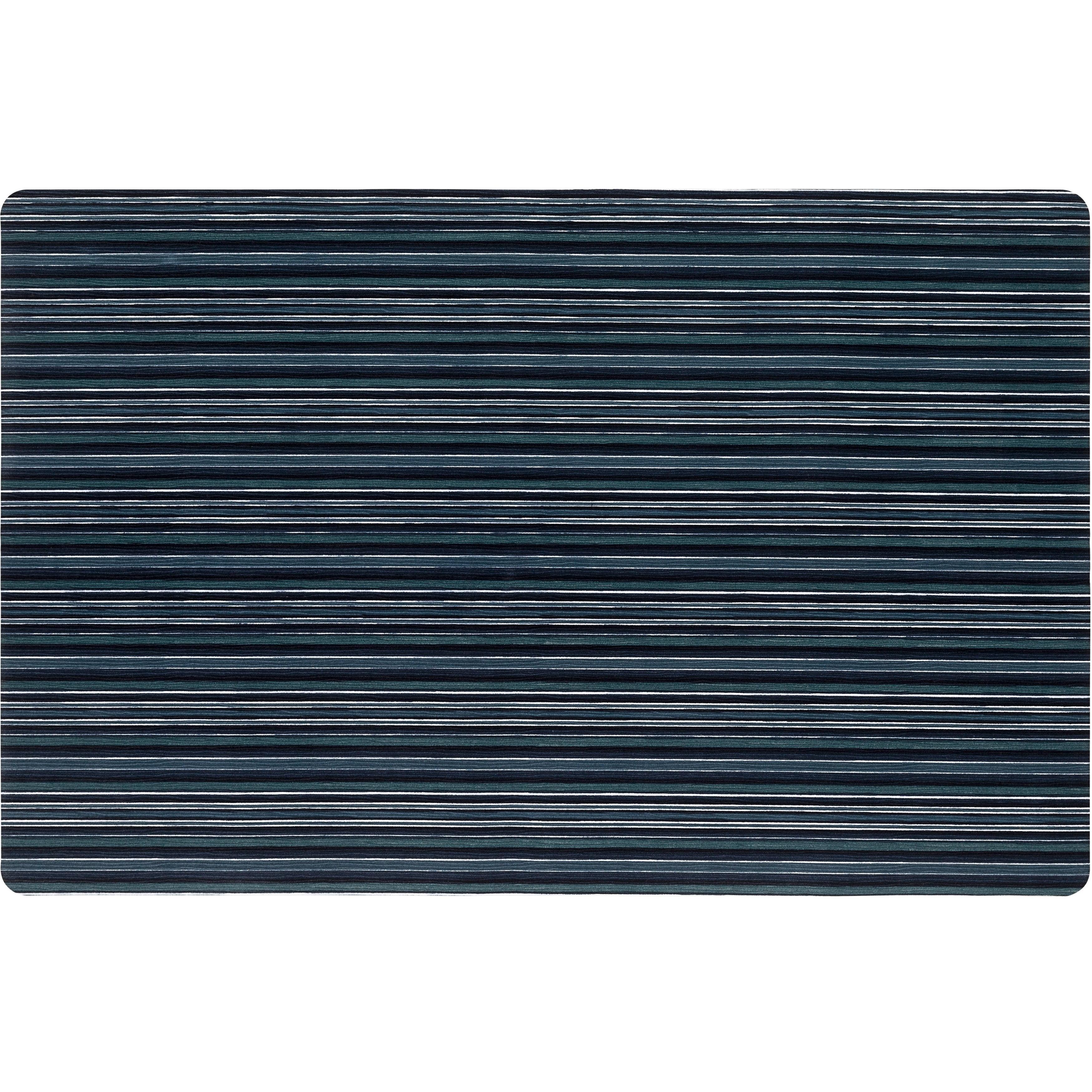 SoHome Smooth Step Striped Machine Washable Low Profile Stain Resistant Non-Slip Versatile Utility Kitchen Mat