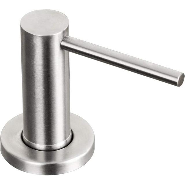 Soap Dispenser for Kitchen Sink Brushed Stainless Steel Countertop Pump Hand Lotion Built in Bottlend Silver