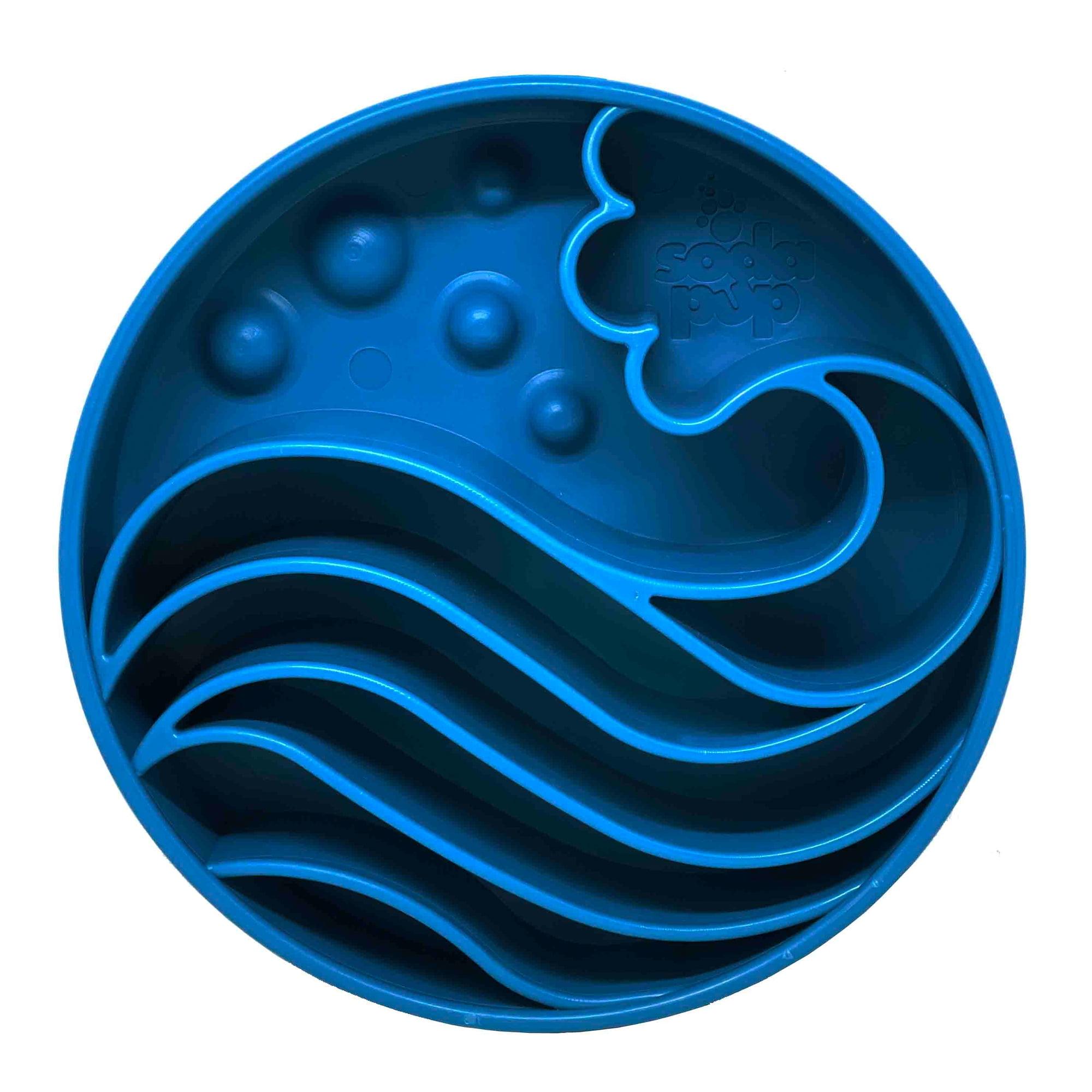 Blue Wave Design Slow Feeder Enrichment Dog Bowl