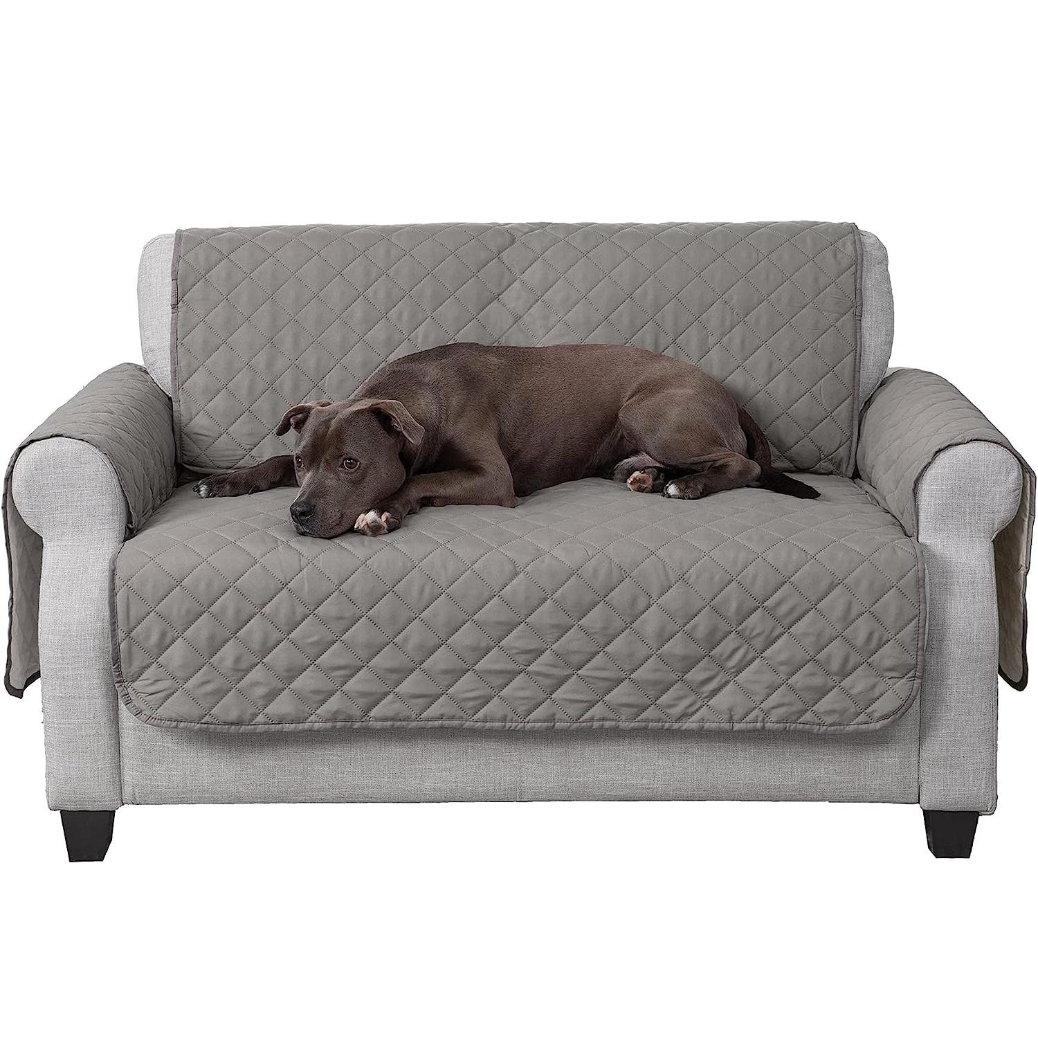 FurHaven Reversible Water-Resistant Small Sofa Loveseat Cover Furniture Protector