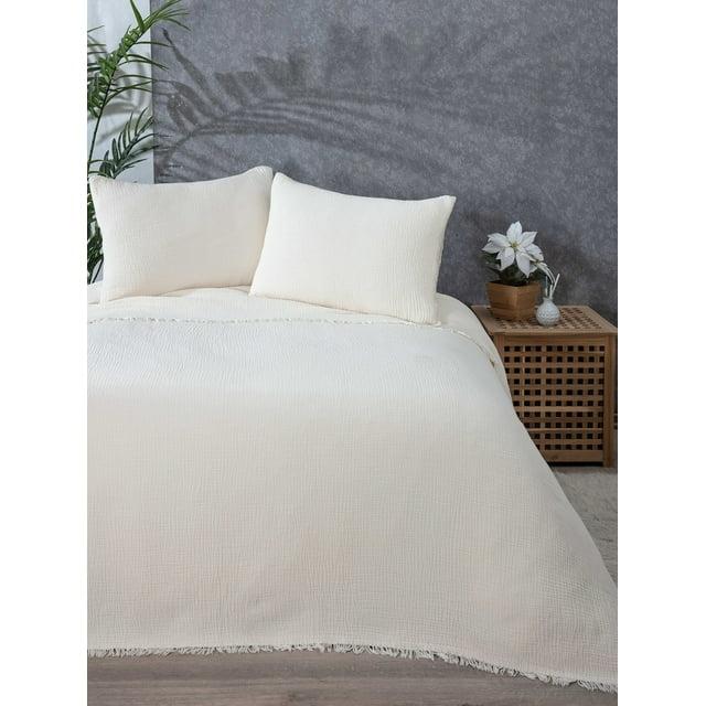 sussexhome Muslin Shams Turkish Cotton Pillow Sham (Set of 2)