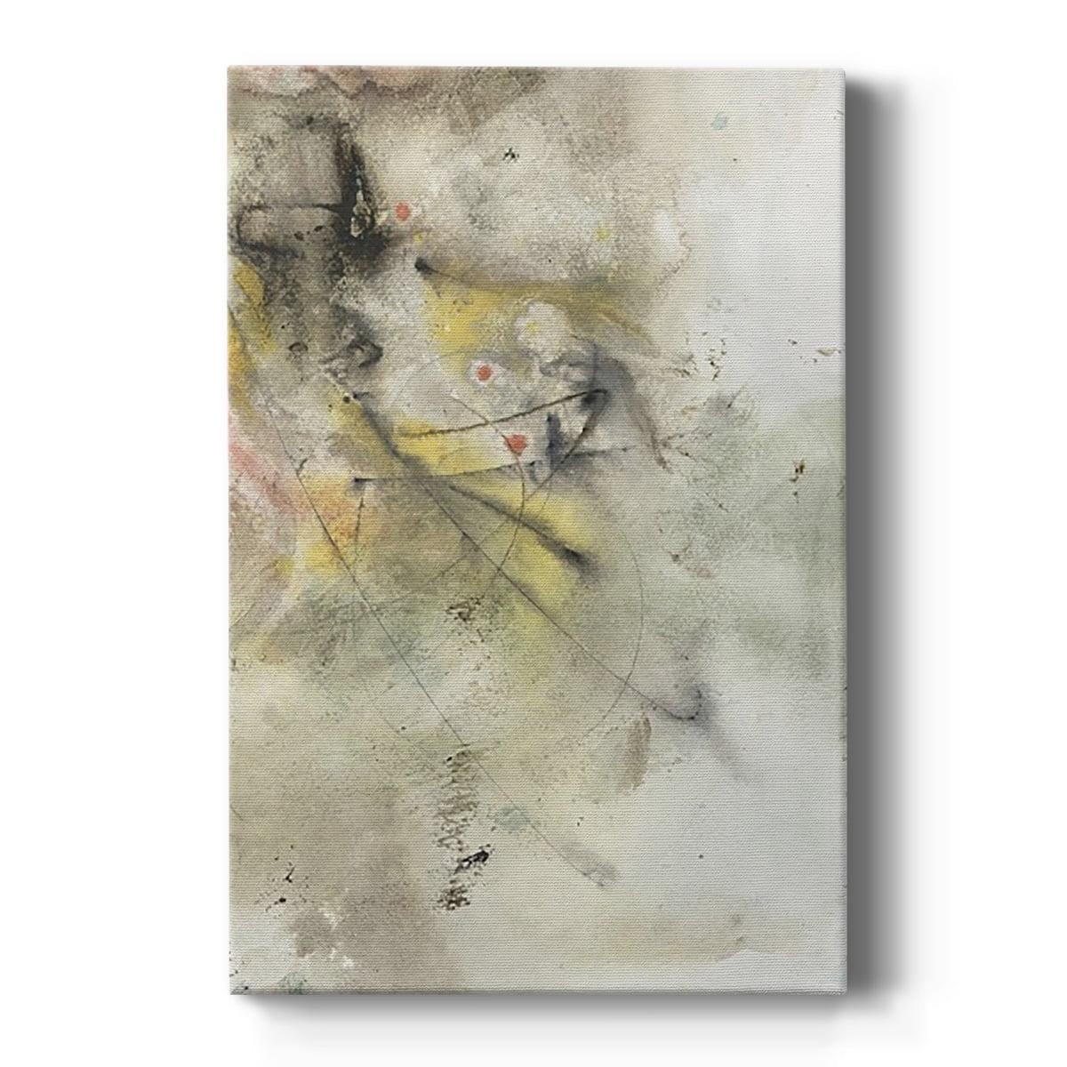 Abstract Motivational Canvas Art in Soft Pastel Tones