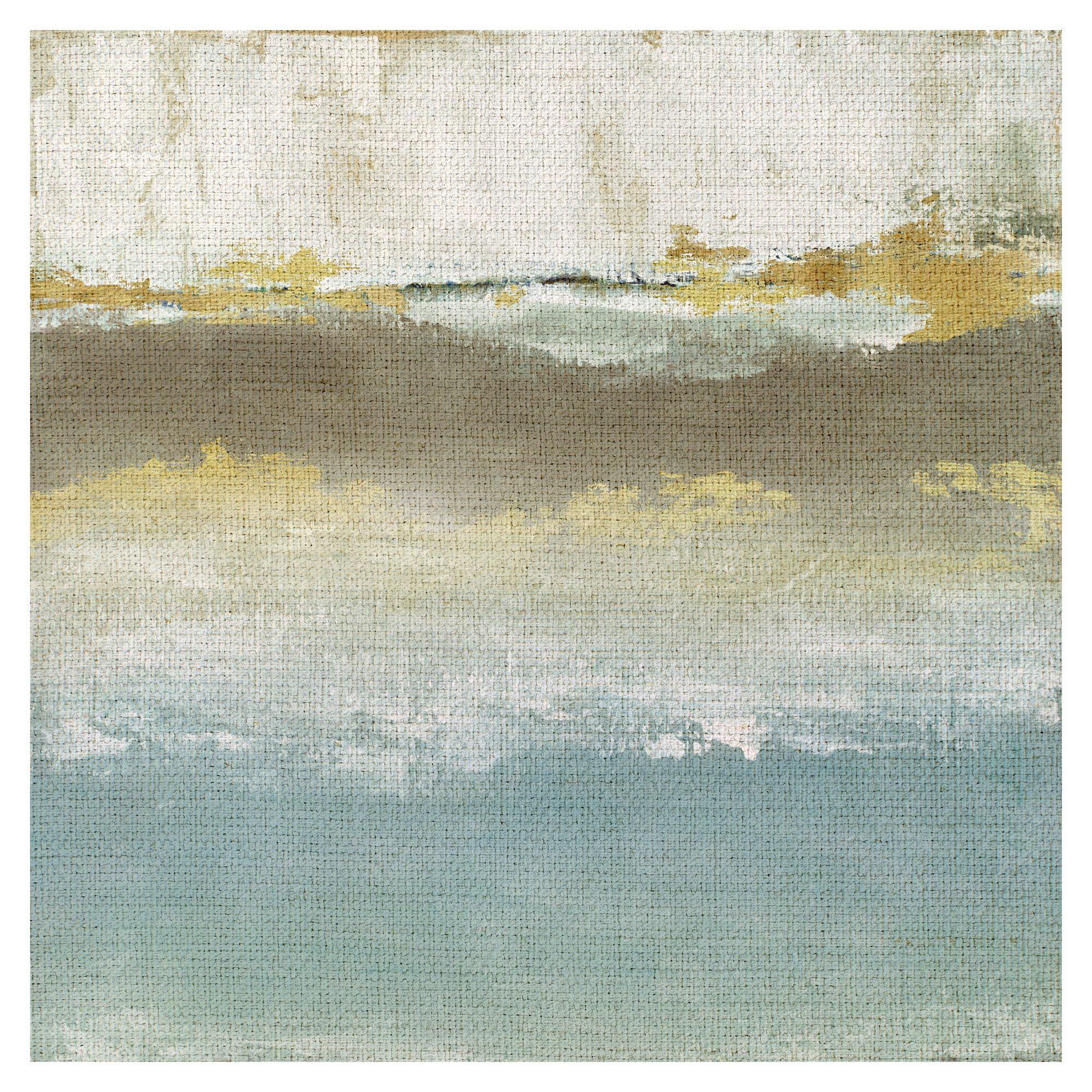 Soft Place 35" x 35" Neutral Tones Abstract Canvas Art