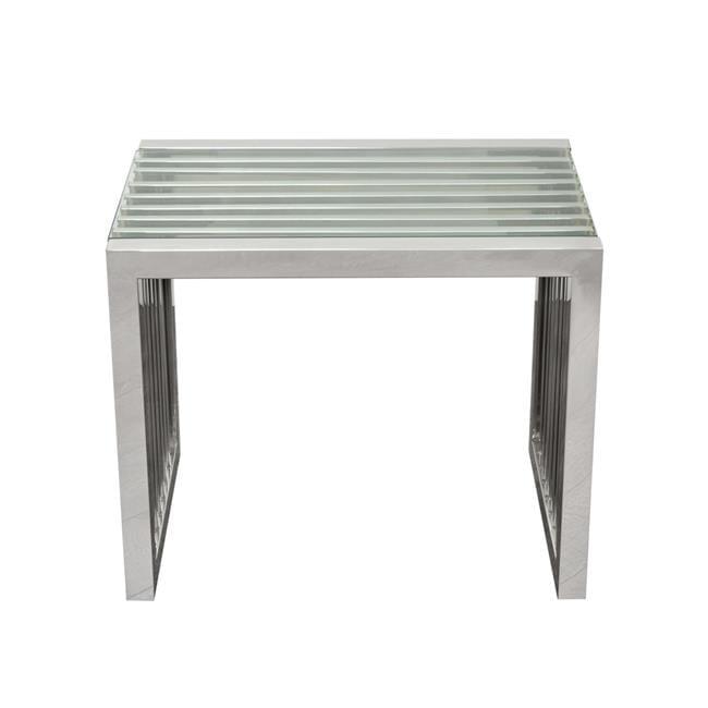Diamond Sofa Soho Glass Top End Table