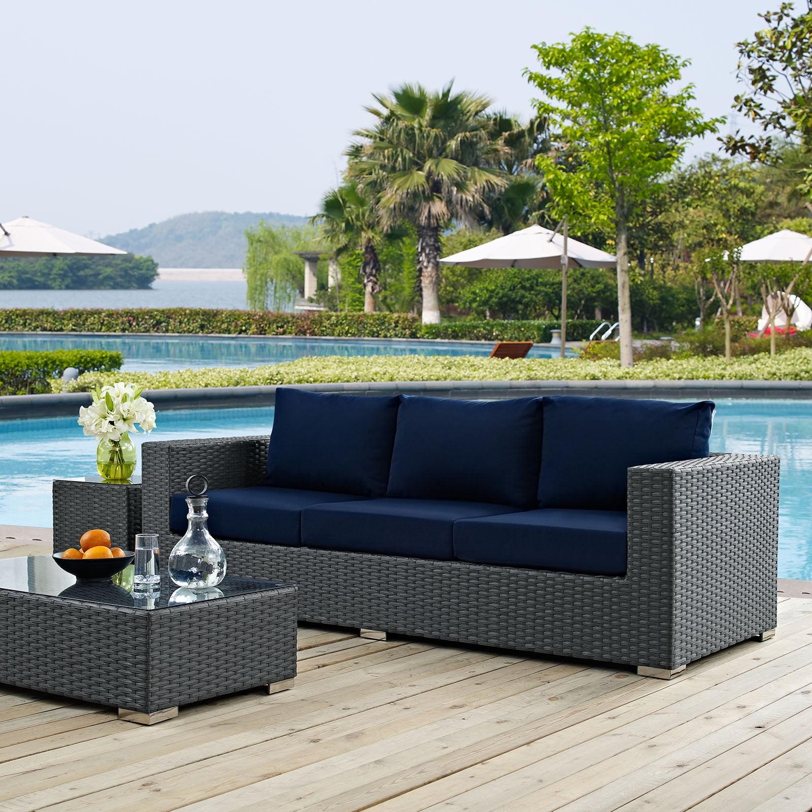 Modway Stopover Outdoor Patio Sunbrella Sofa