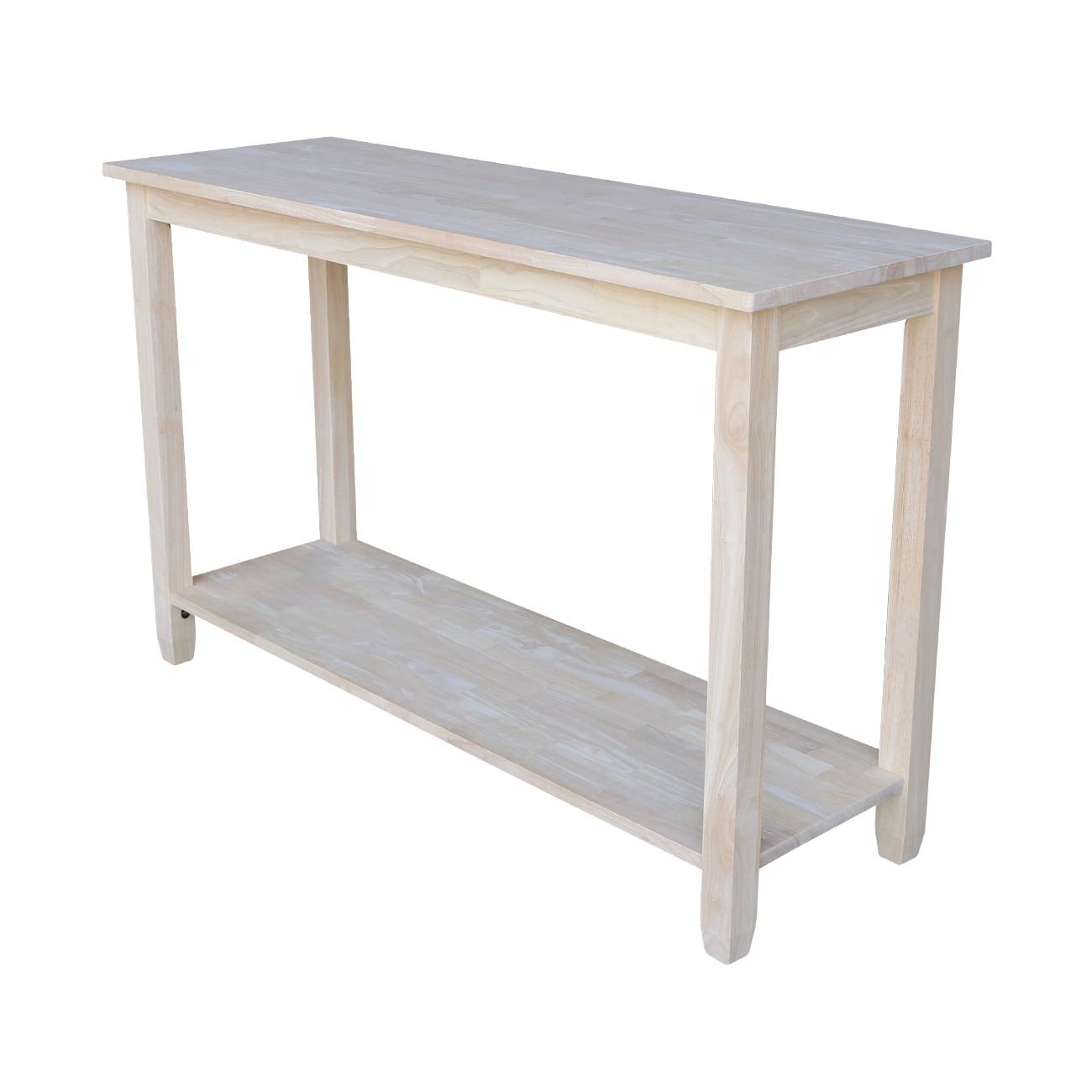 International Concepts Solano Console Server Table : Hardwood Sofa Table, Foyer Shelf, Spot Clean
