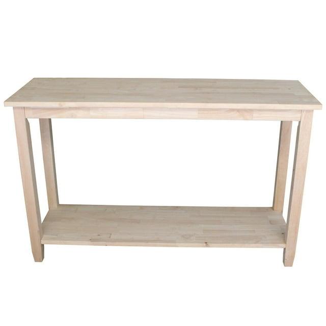 International Concepts Solano Console Server Table : Hardwood Sofa Table, Foyer Shelf, Spot Clean