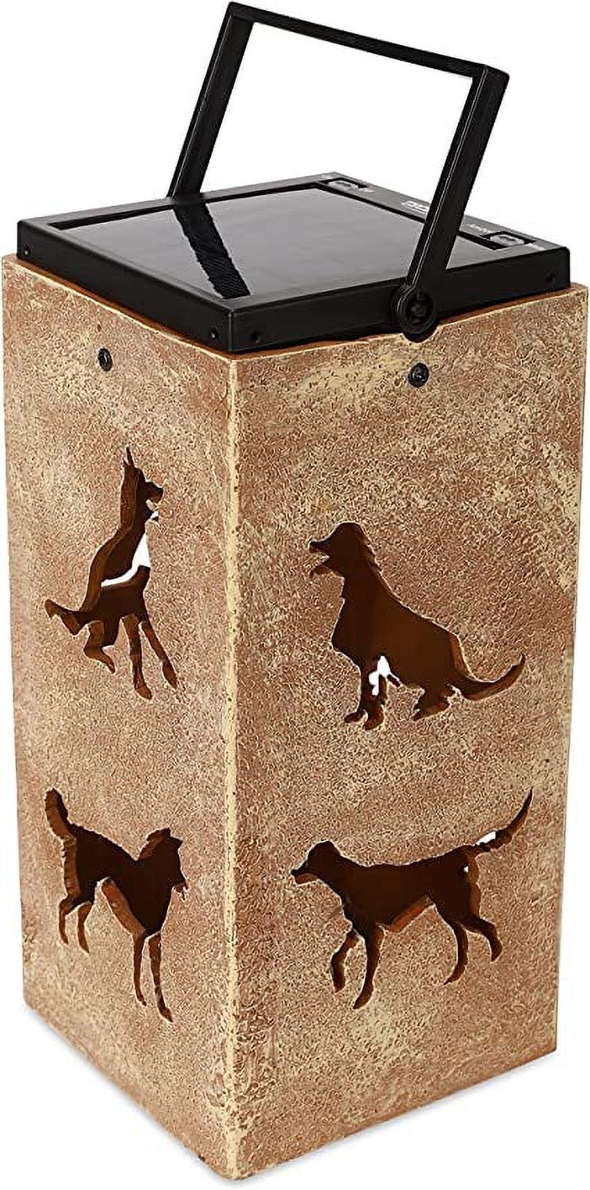 Techko Solar Themed Silhouette Indoor/Outdoor Garden Décor Lantern