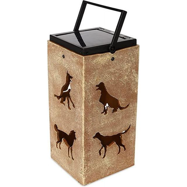 Techko Solar Themed Silhouette Indoor/Outdoor Garden Décor Lantern