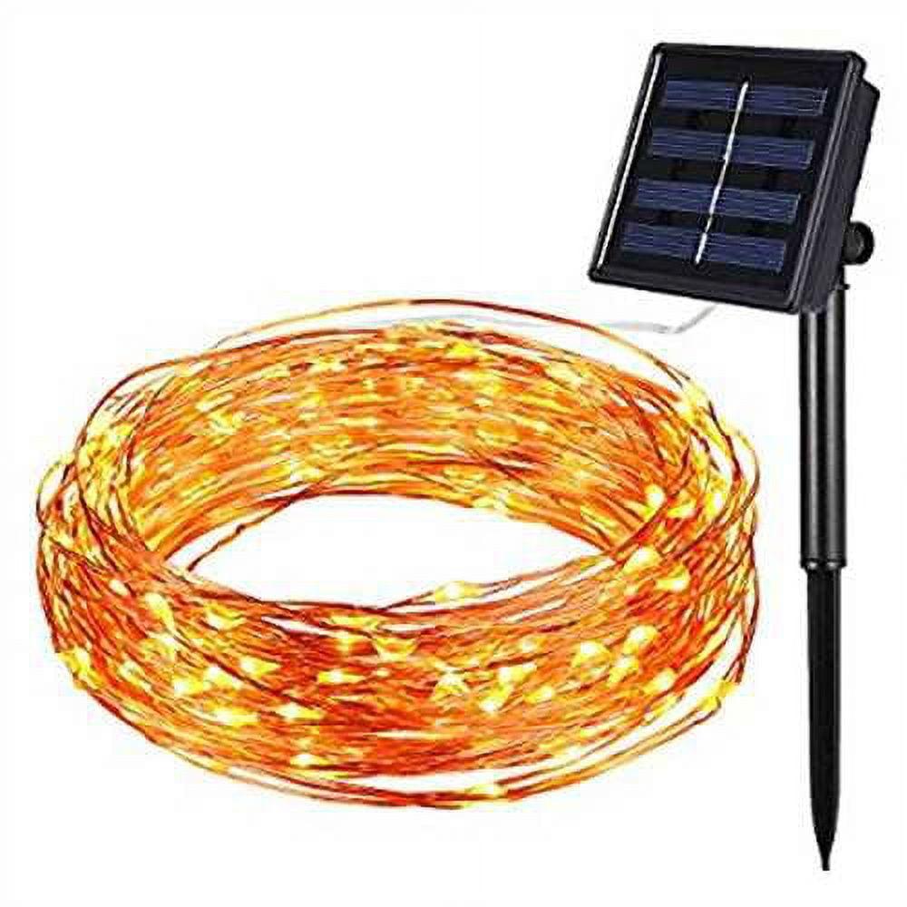 Solar Powered String Light, Amir 100 LEDs Starry String Lights, Copper Wire Lights Ambiance Lighting for Outdoor, Gardens, Homes