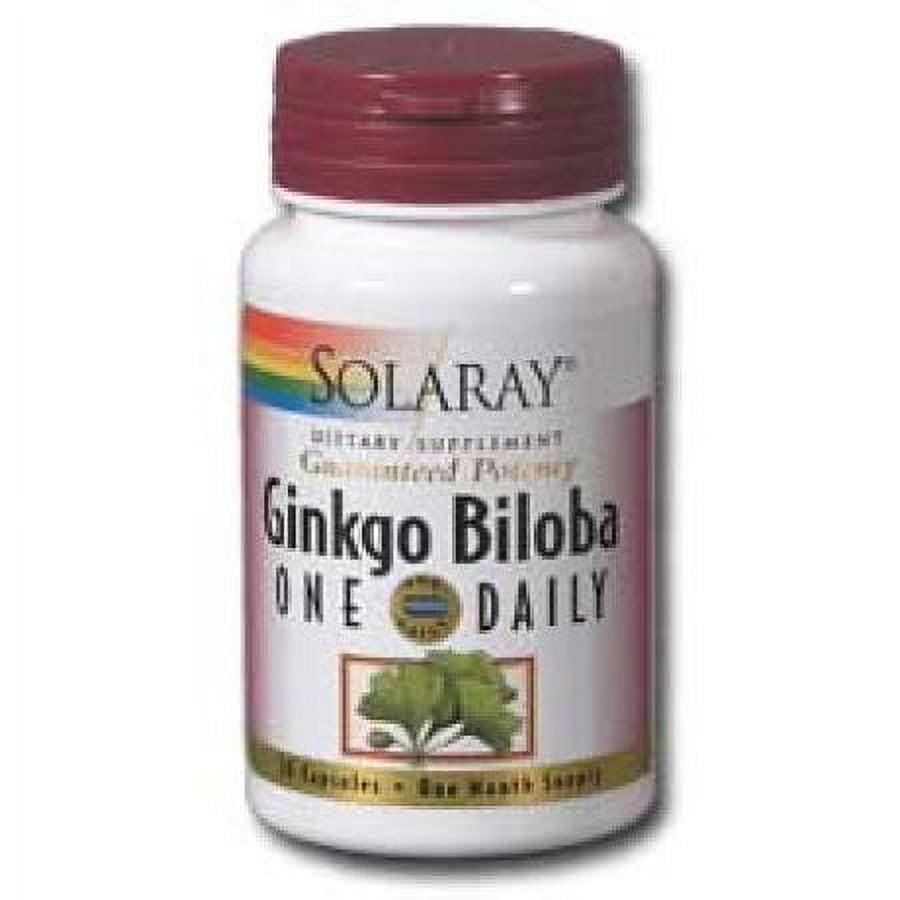 Solaray One Daily Ginkgo Biloba 120mg Vegan Capsules