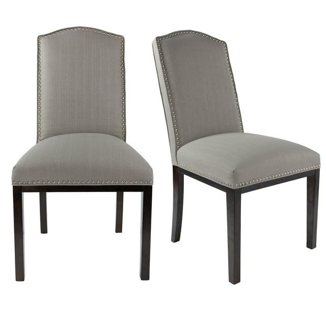Sole Designs Sole Design Allison Modern Upholstered Camel Back Dining Chair greyish-brown