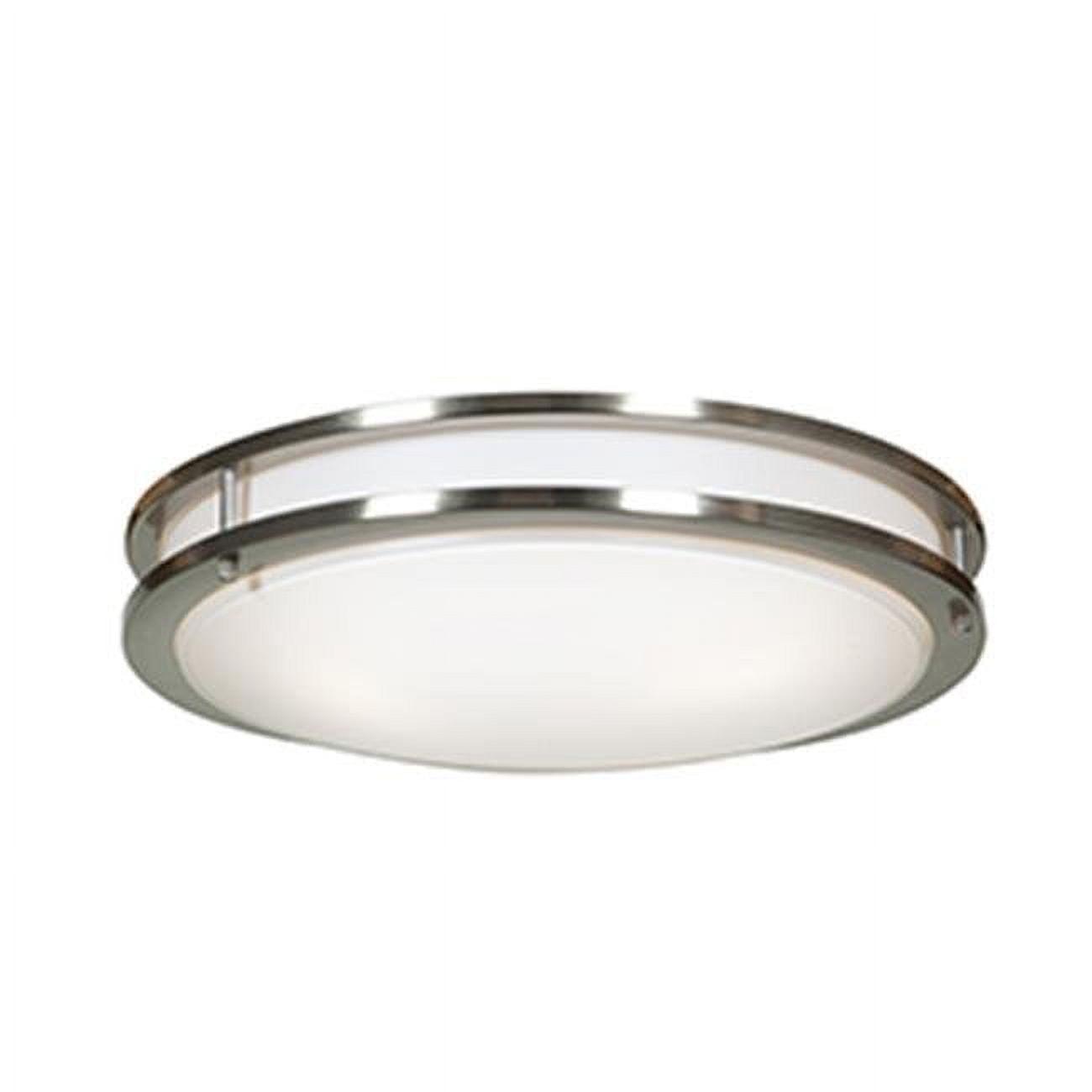 Solero Brushed Steel 18" LED Flush Mount Ceiling Light