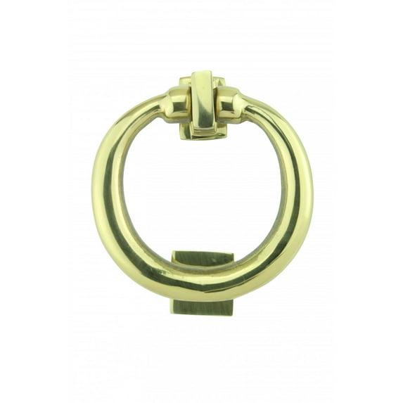 Ring Entry Solid Brass Door Knocker Antique Circular Brass Renovators Supply