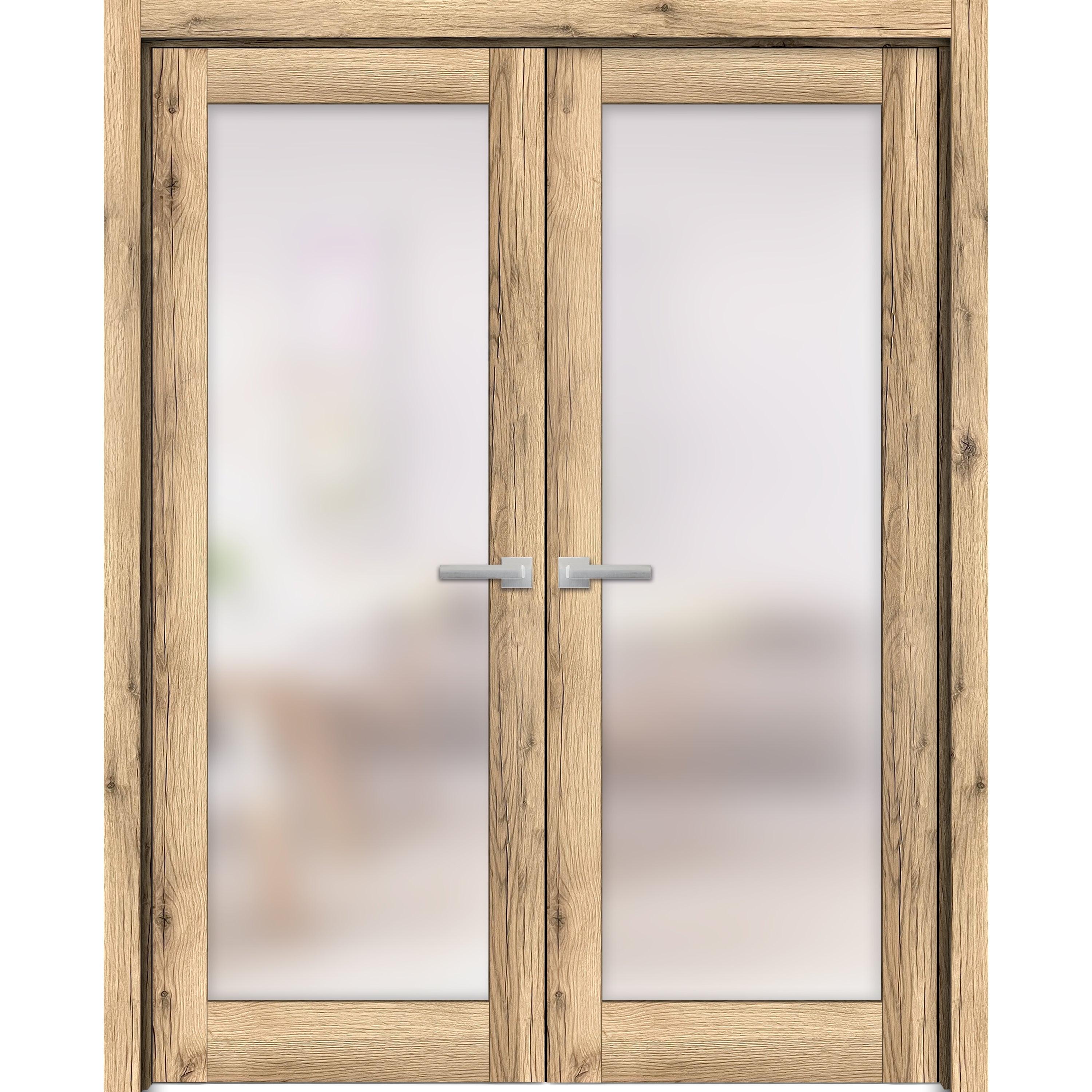 SARTODOORS Planum Solid + Manufactured Wood Paneled French Doors
