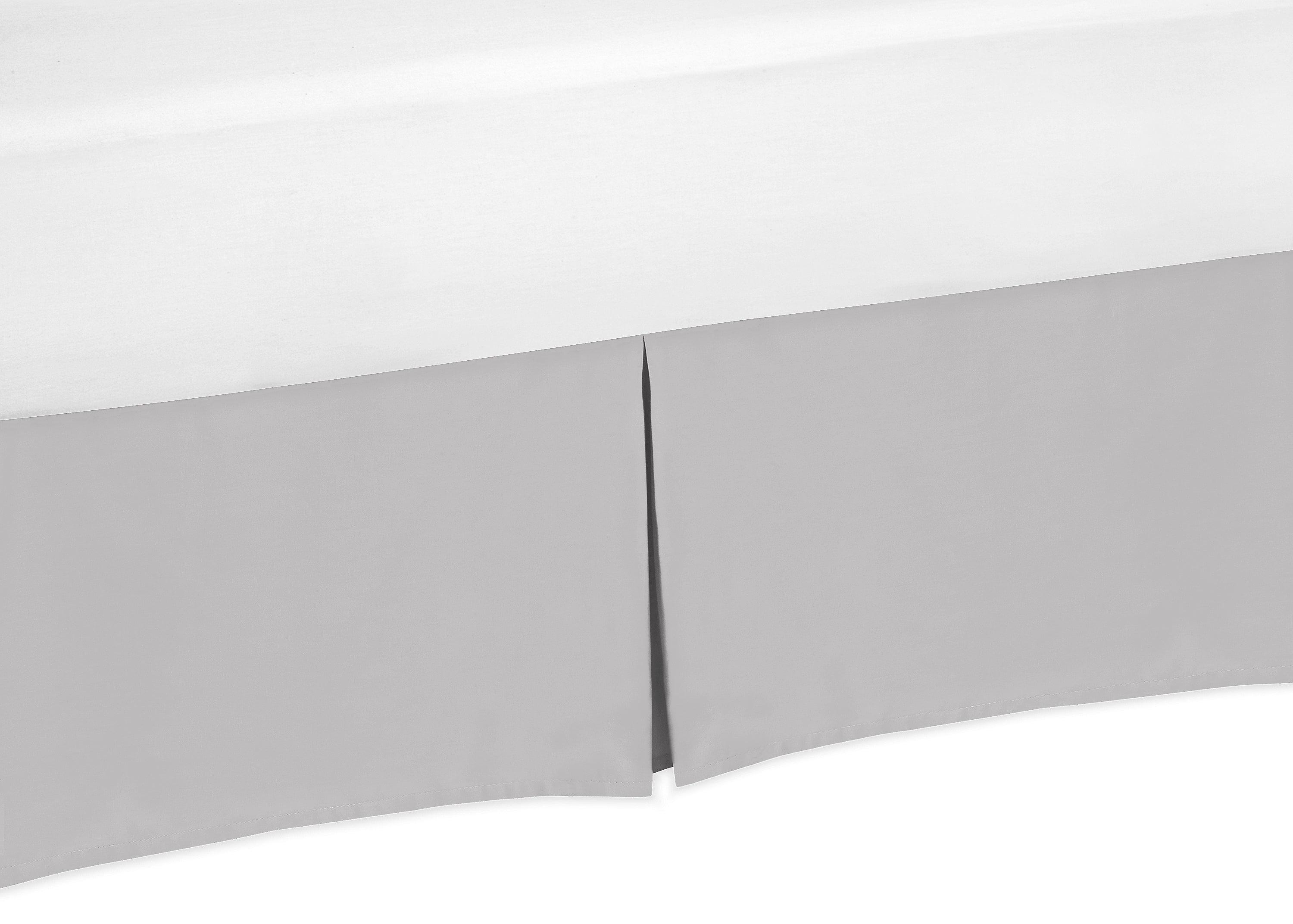 Sweet Jojo Designs Boy or Girl Gender Neutral Unisex Baby Crib Bed Skirt Collection Solid Grey