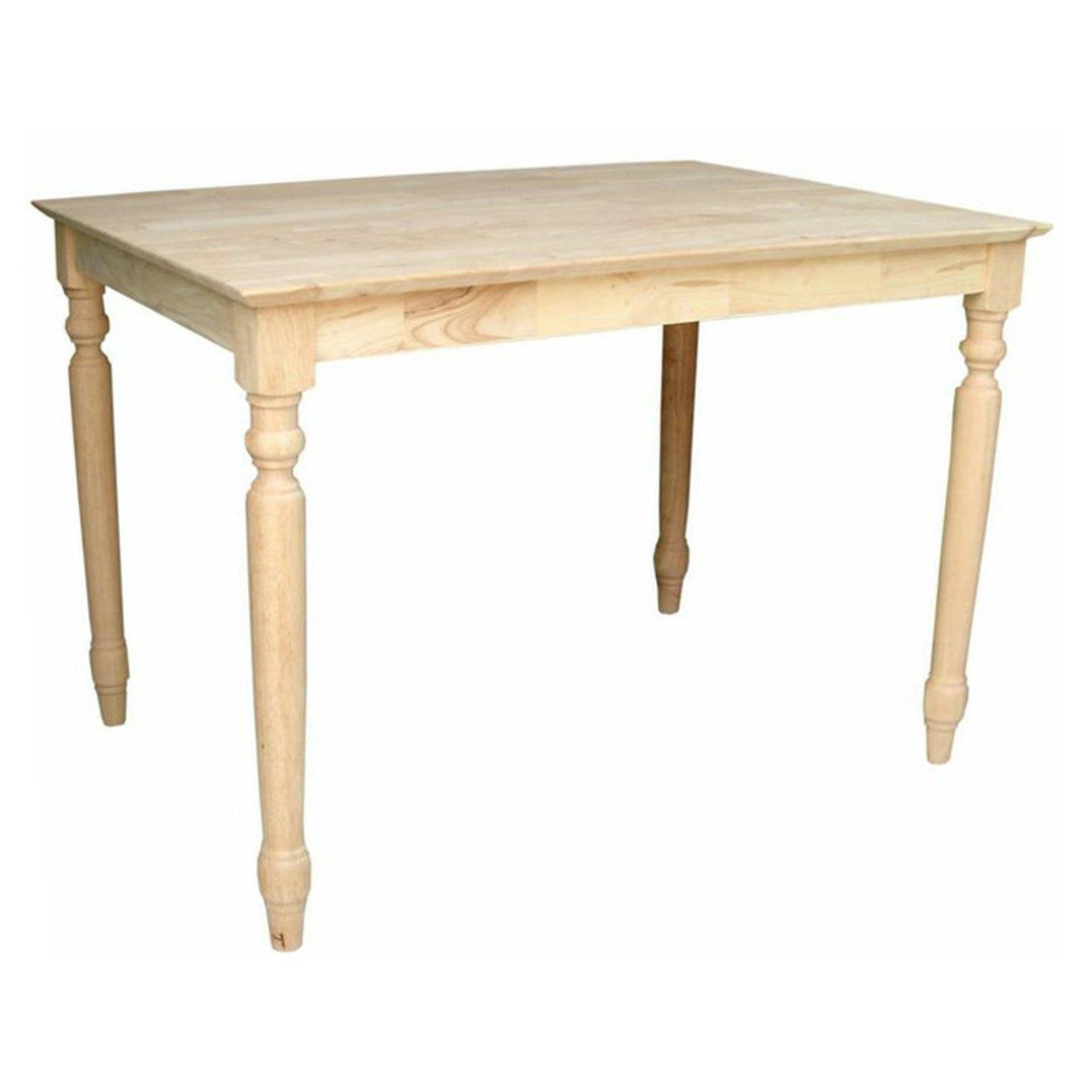 Cottage Charm Extendable Solid Wood Dining Table in Rustic Finish