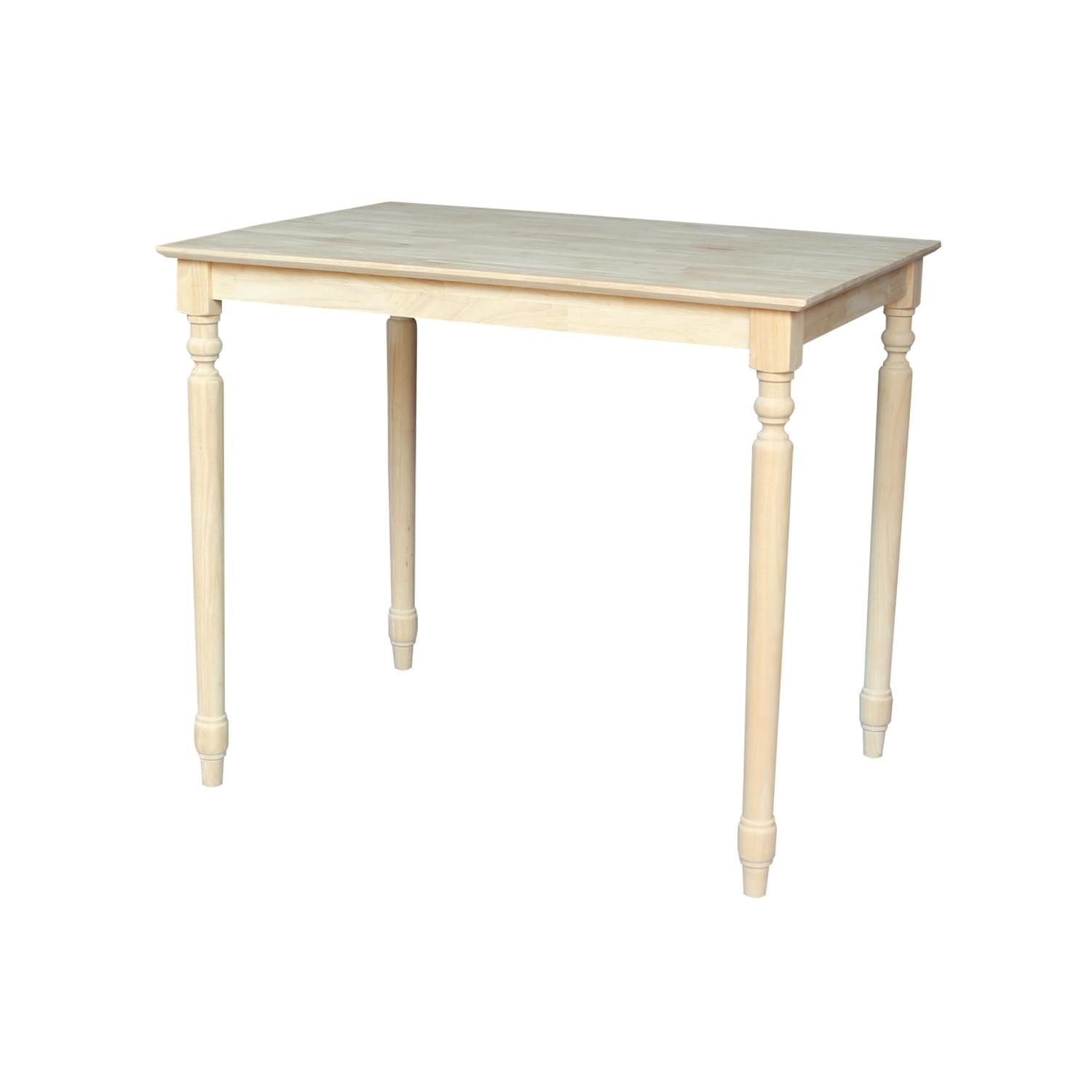 International Concepts Turned Counter Height Solid Wood Dining Table