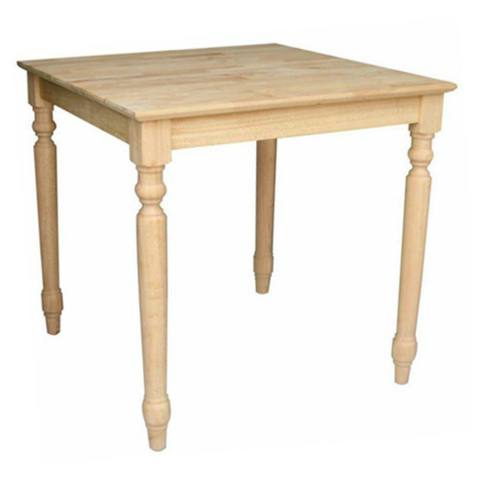 Farmhouse 30" Square Solid Wood Extendable Dining Table