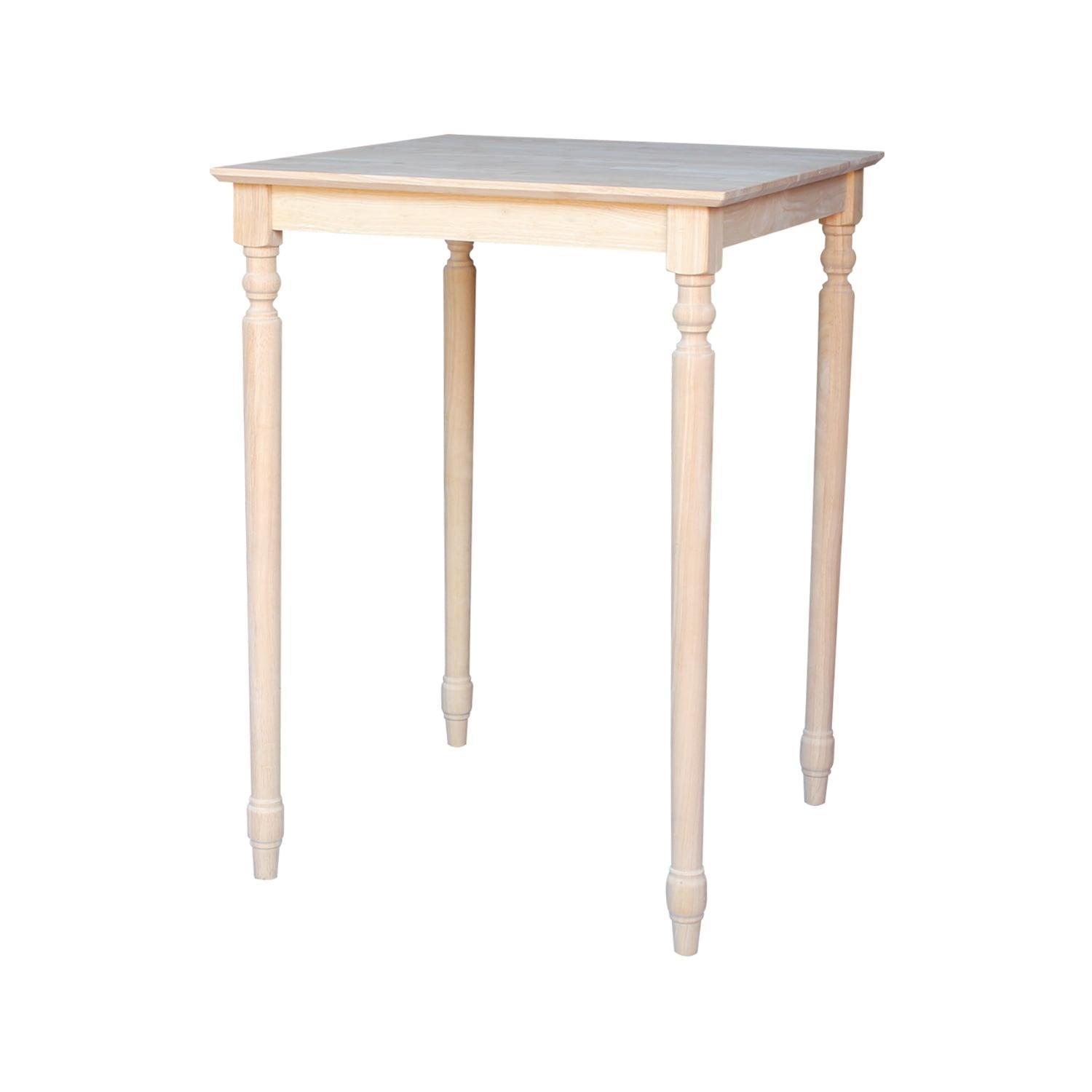 International Concepts Turned Solid Wood Top Dining Table