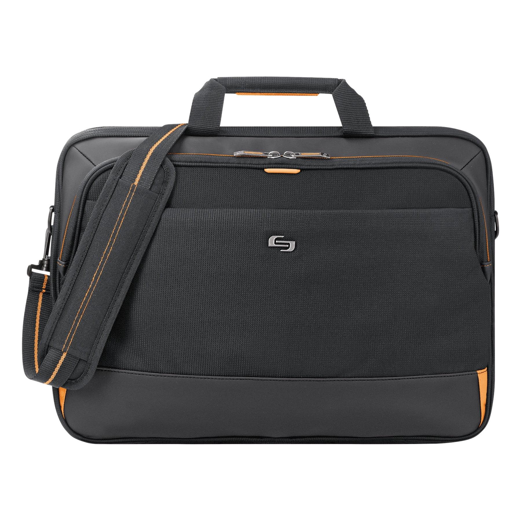 Solo Urban Ultra 17.3" Black and Orange Polyester Laptop Case with Organizer