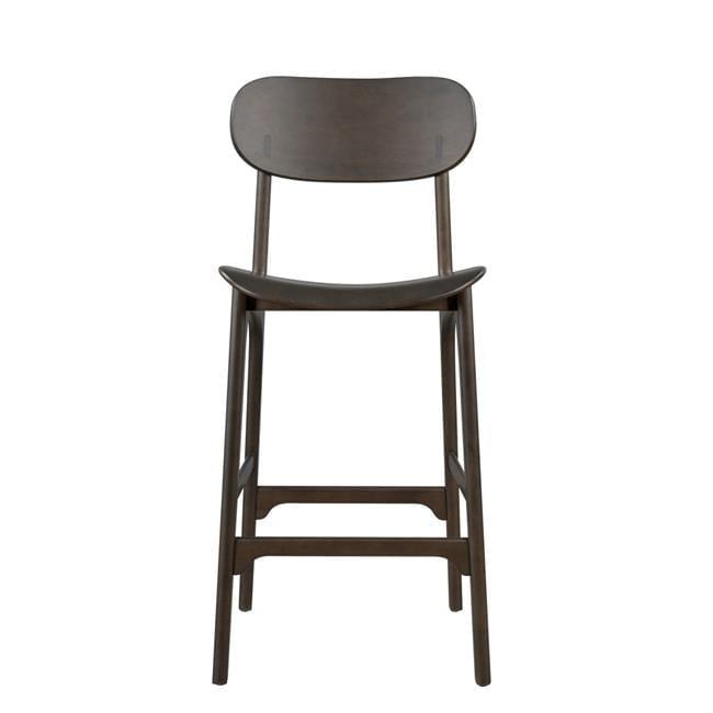 Boraam Solvang Wood Counter Height Barstool Carbonite Finish