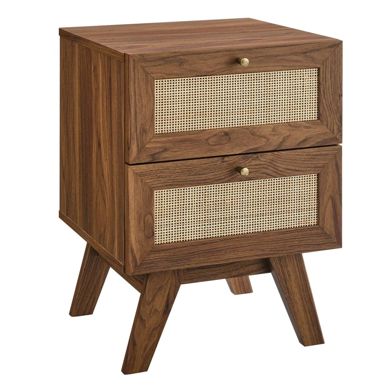 Modway Soma Rattan Weave 2 Drawer Nightstand