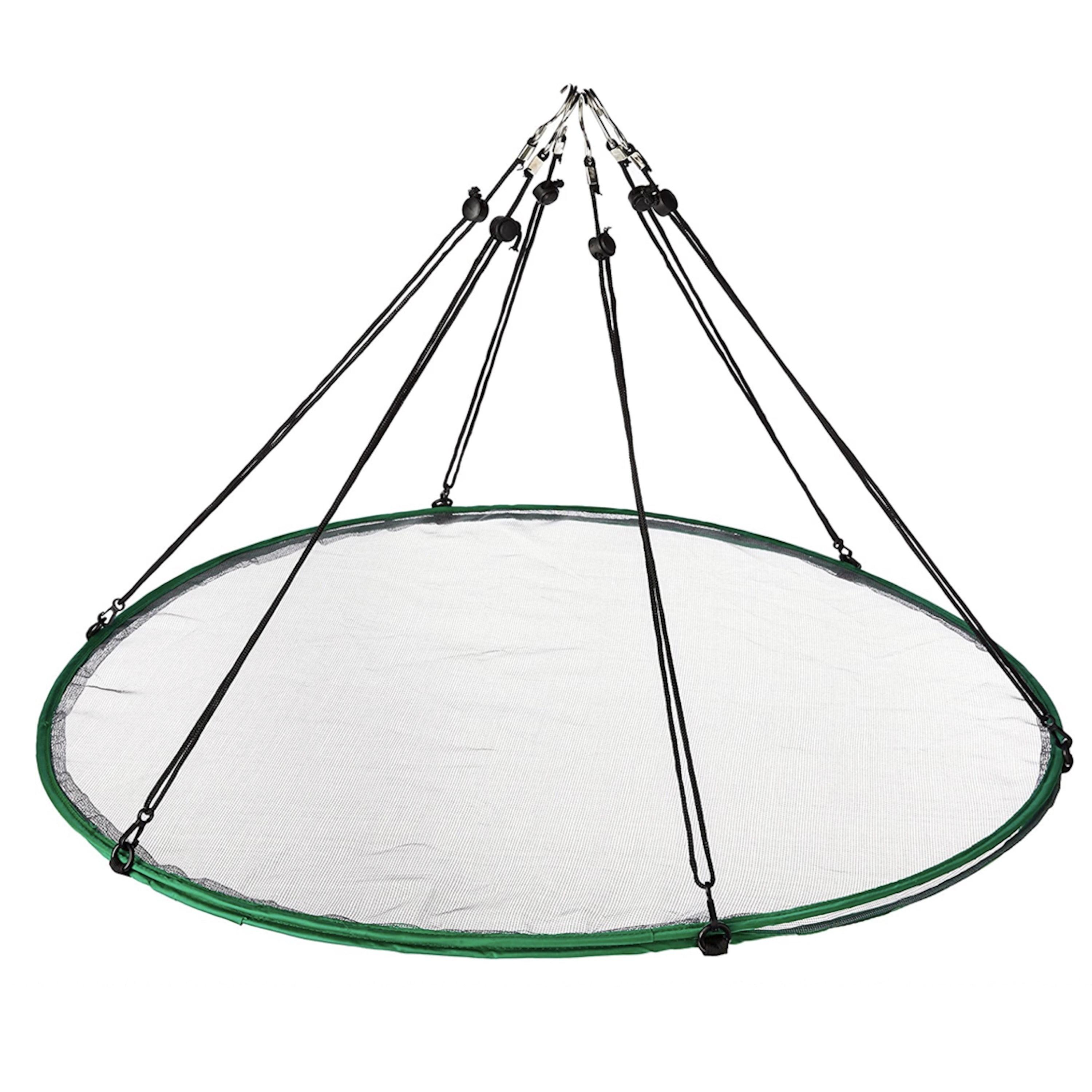 30-Inch Green Metal Hanging Bird Seed Catcher Hoop