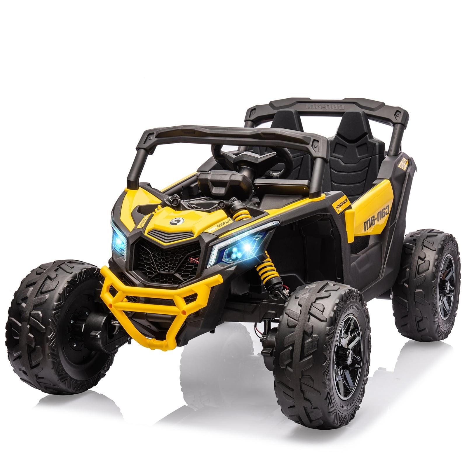 12V Ride on UTV Car, Licensed Can-Am Electric Off-Road UTV Car, Kids Truck Remote Control, Large Seat, Ride on Toy for Kids