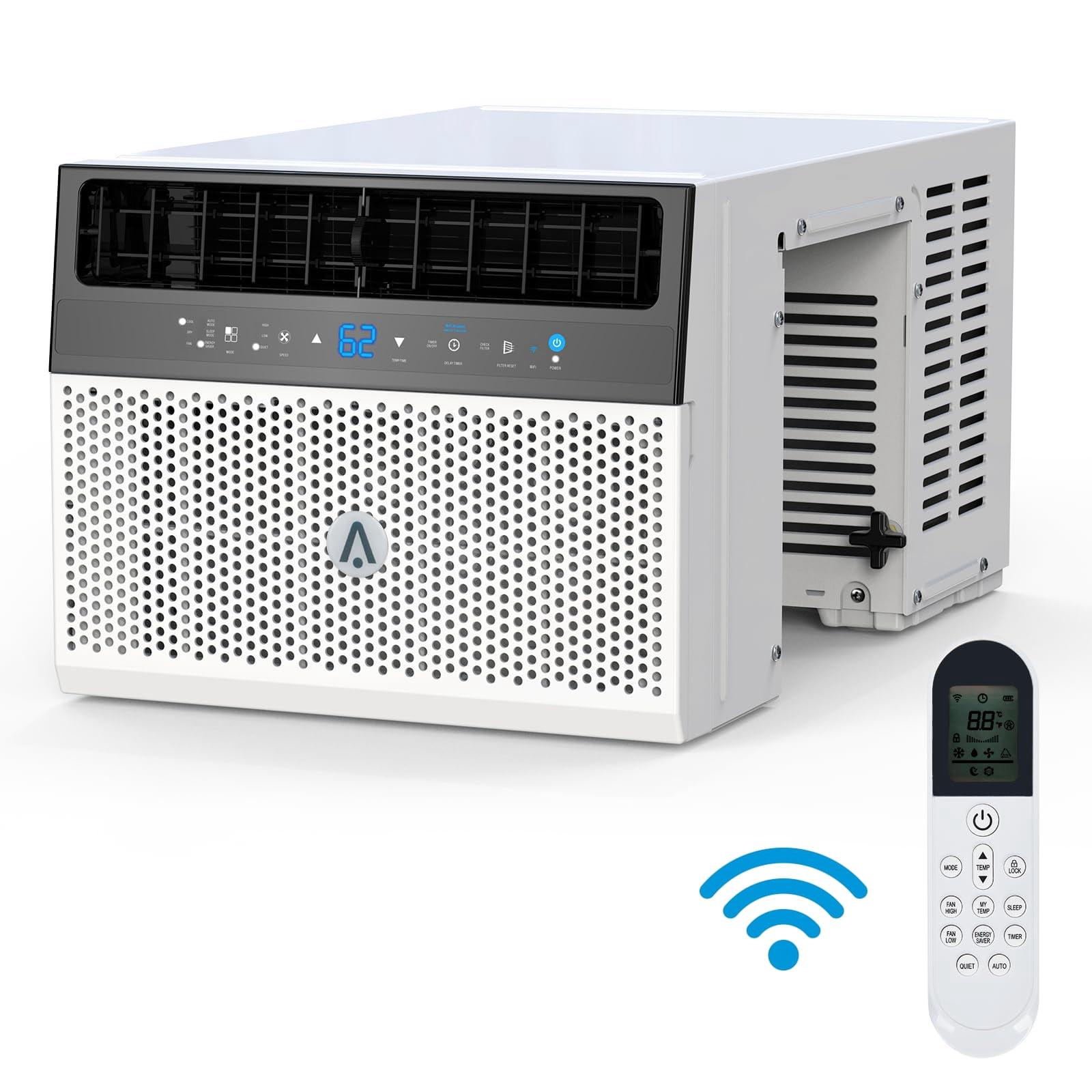 6000 BTU Window Air Conditioner Over the Sill AC Up to 269 Sq.Ft W/ Remote & App, White