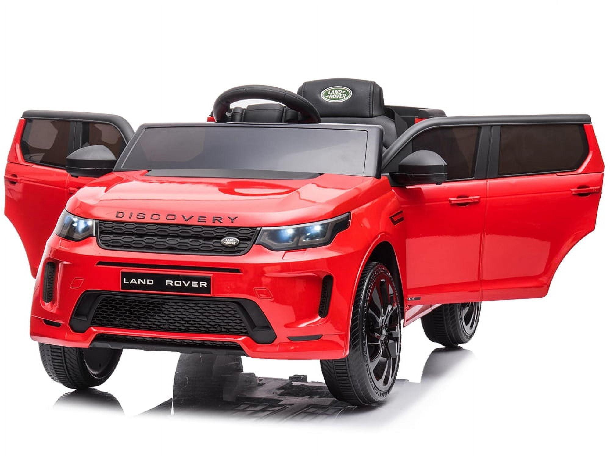 Red 12-Volt Land Rover Kids Ride-On Truck