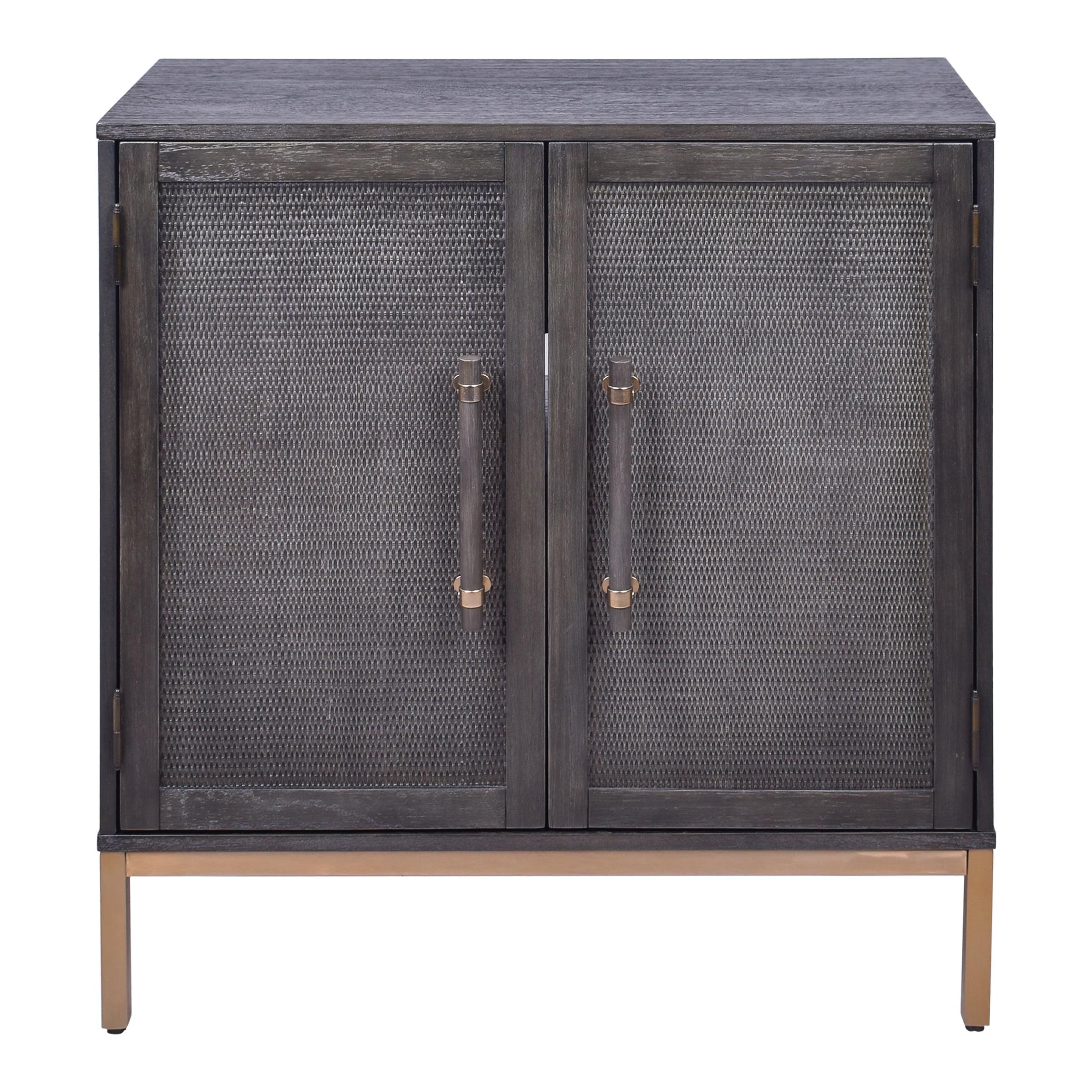 Hopper Studio Hopper Studio Sophia Solid Wood 34'' 2-Door Cabinet, Adjustable Shelf, Practical Shelving