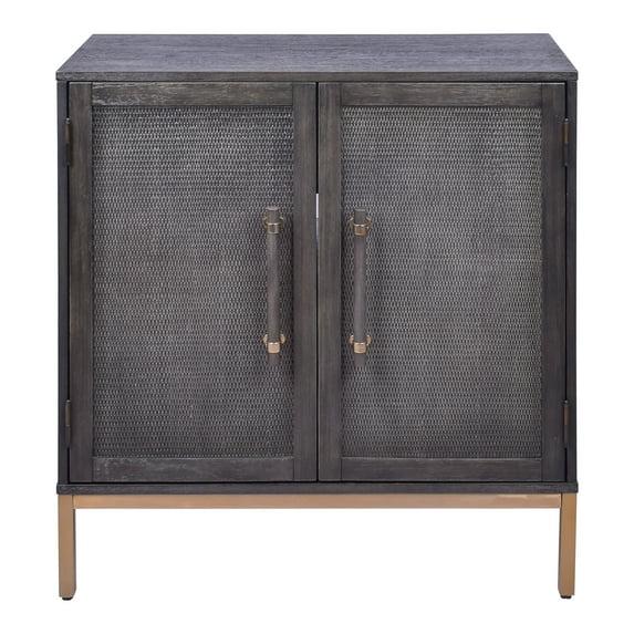 Hopper Studio Hopper Studio Sophia Solid Wood 34'' 2-Door Cabinet, Adjustable Shelf, Practical Shelving