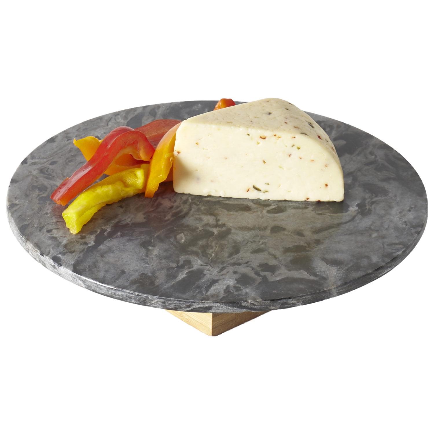 Sophia Grace Round Table Riser, Black Marble, 12x12x3.75 Inches