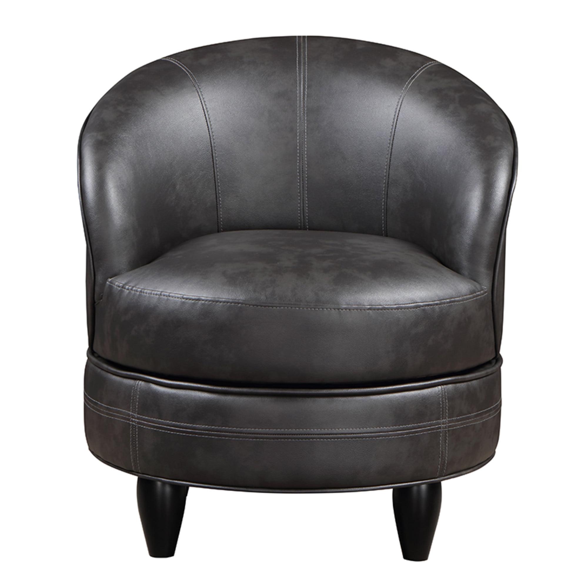 Sophia Faux Leather Accent Chair Gray - Steve Silver Co.