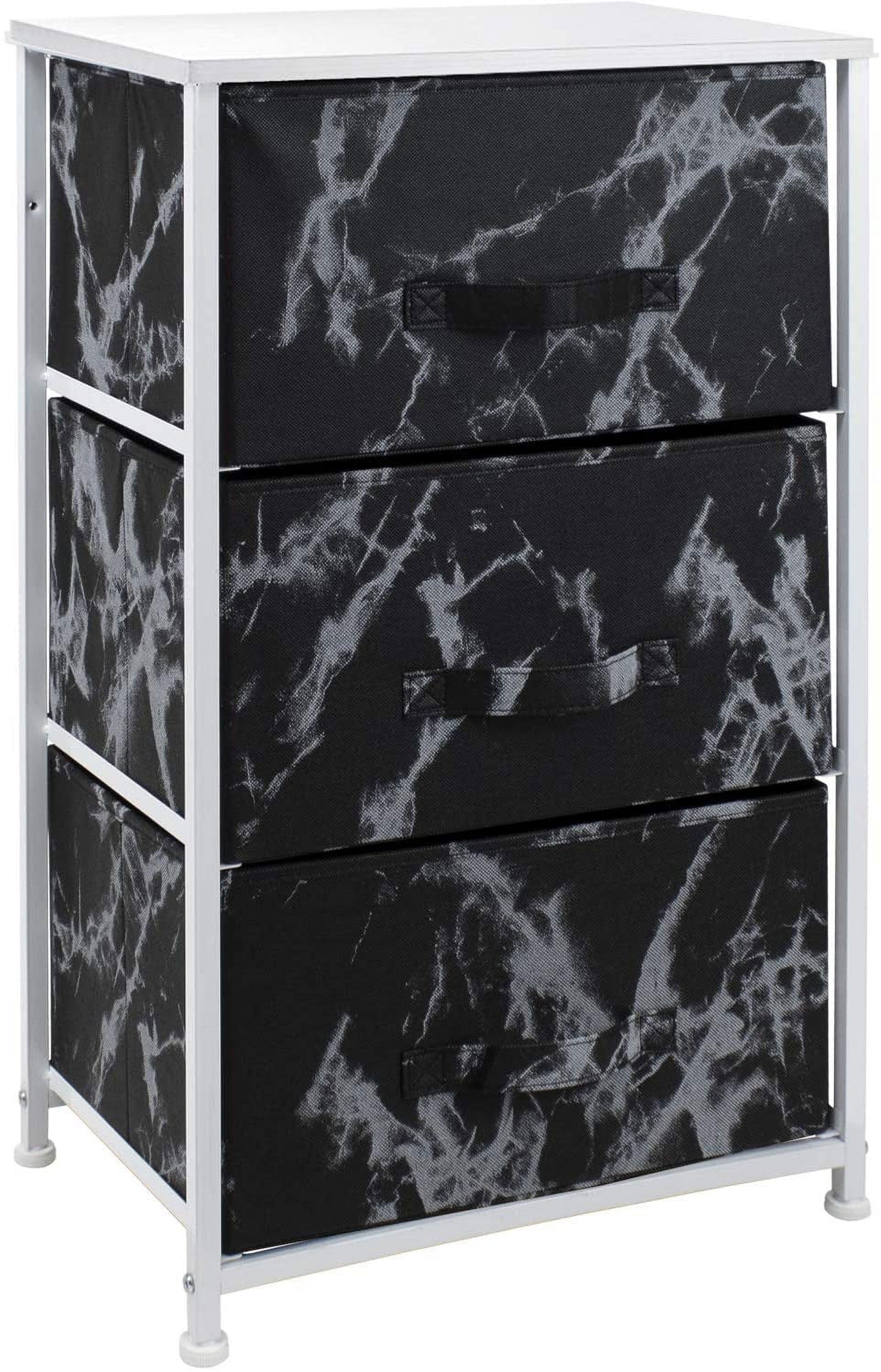 Sorbus Sorbus 3 Drawers Nightstand with Steel Frame and Wood Top