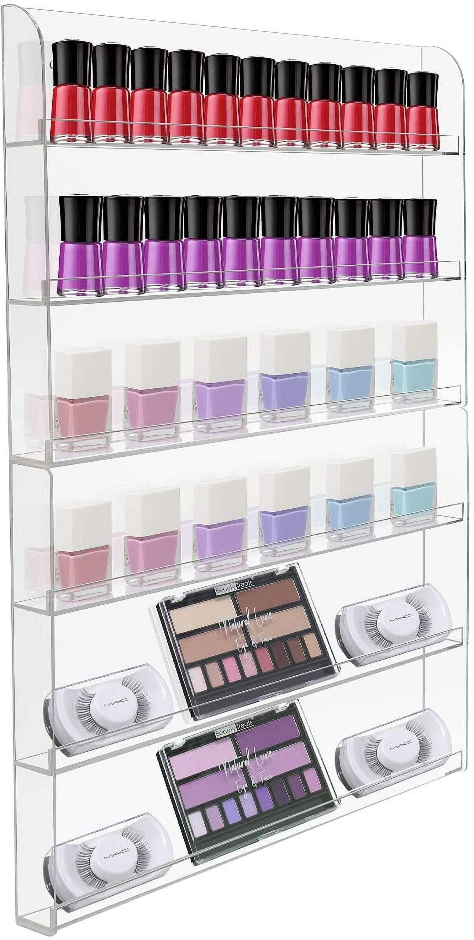 Sorbus Sorbus 6-Tier Acrylic Nail Polish Wall Rack Display