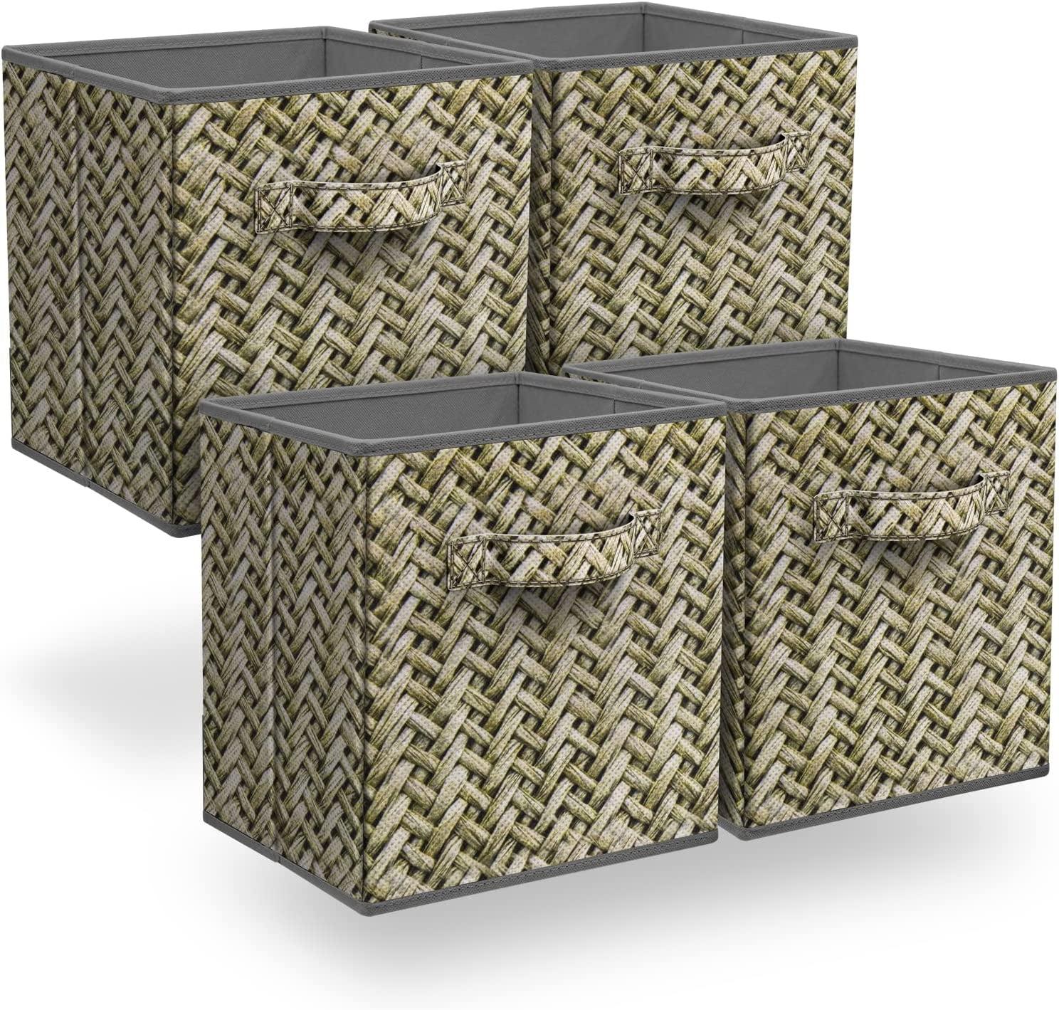 Sorbus Sorbus 4 Pack 11" Foldable Fabric Storage Cube Bins with Handles