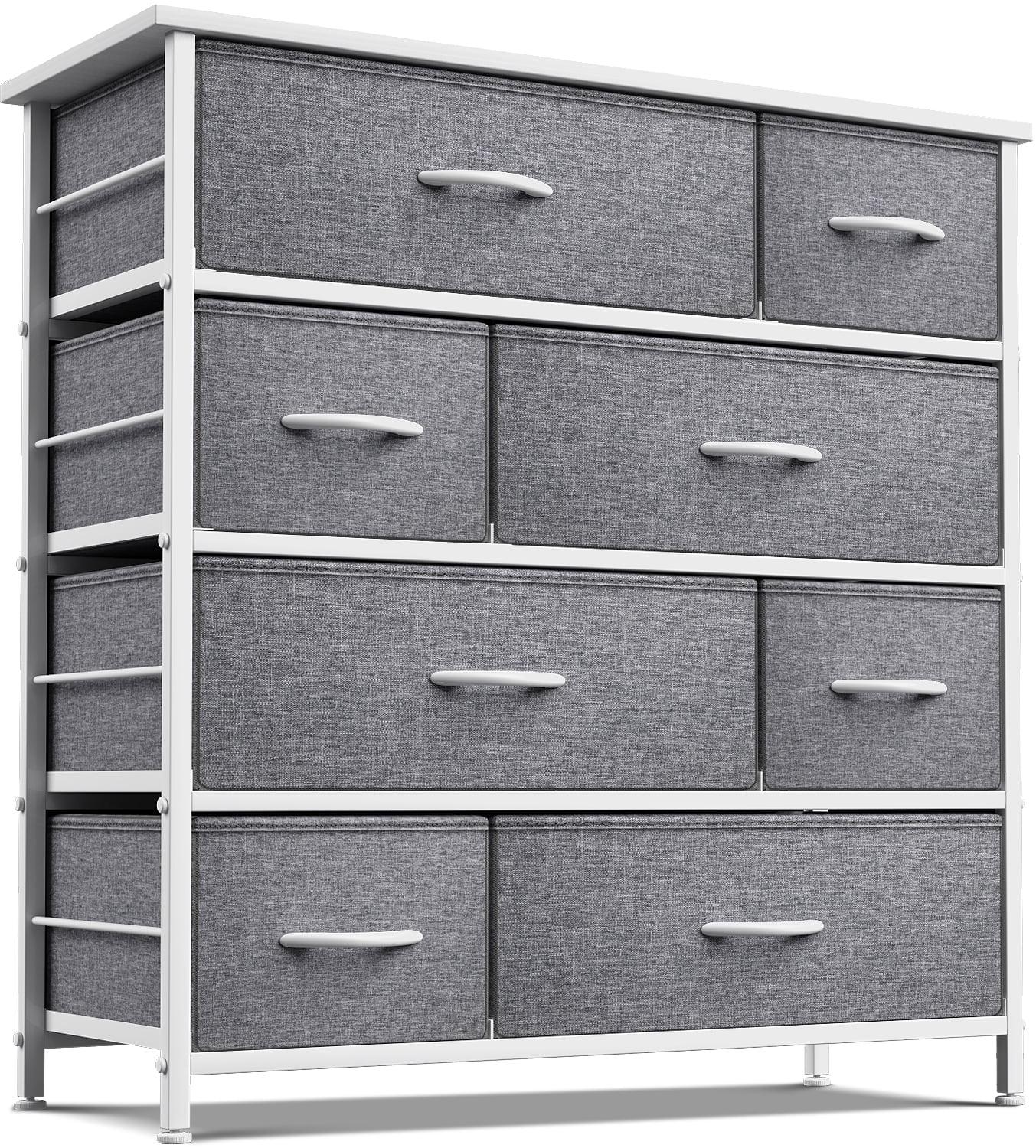 Sorbus 8 Drawers Dresser with Steel Frame and Wood Top