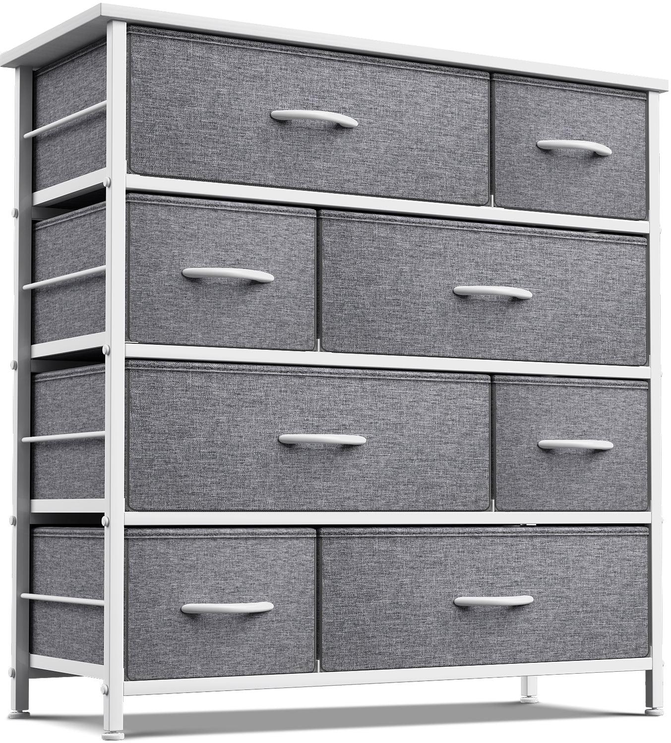 Sorbus Sorbus 8 Drawers Dresser with Steel Frame and Wood Top