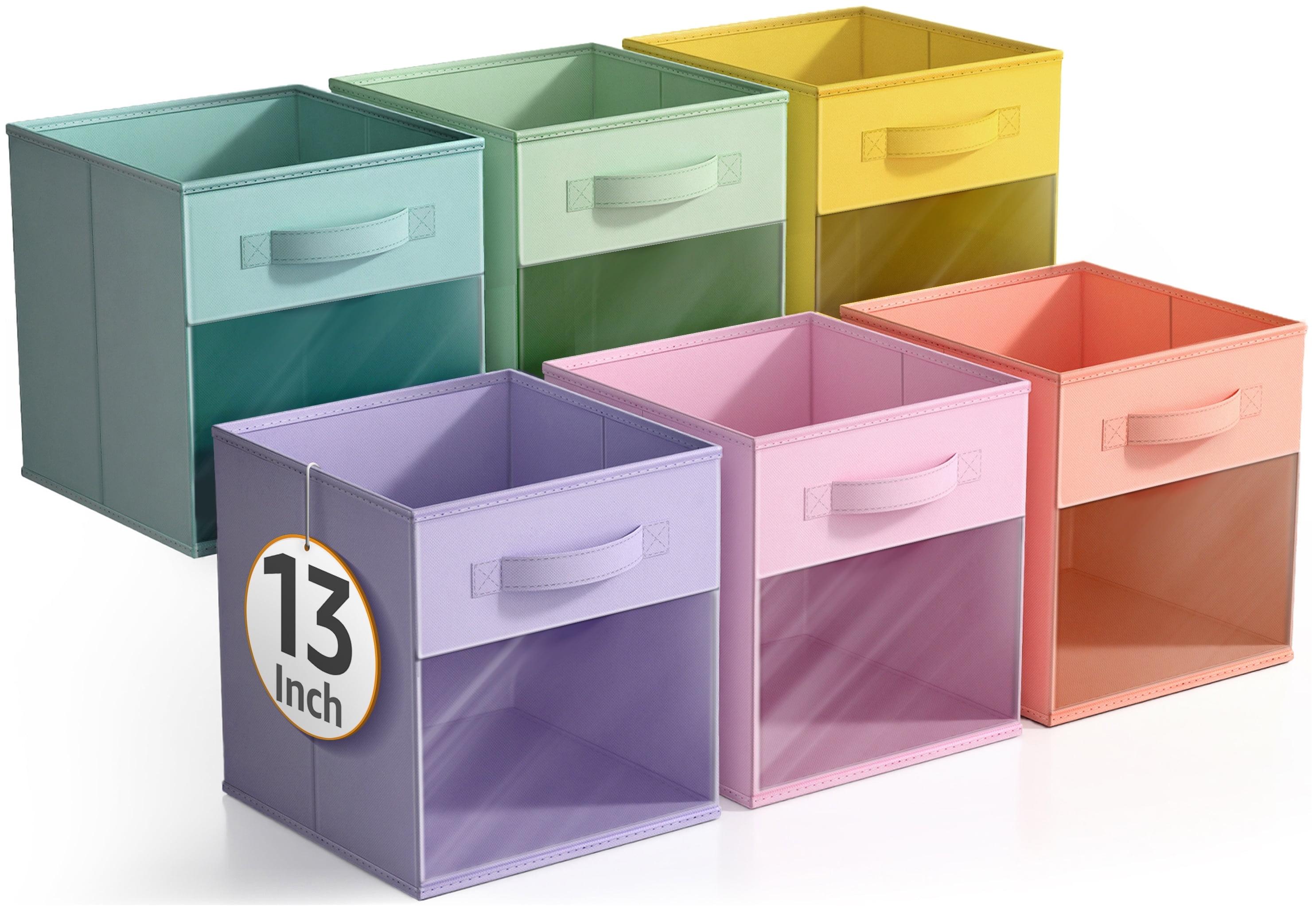 Sorbus Sorbus Storage Bins with Clear Window - 6 Foldable Baskets with Handles